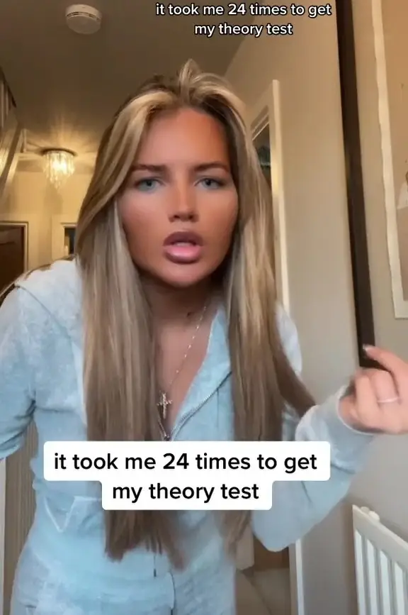 Mia spent £500 trying to pass her theory test.