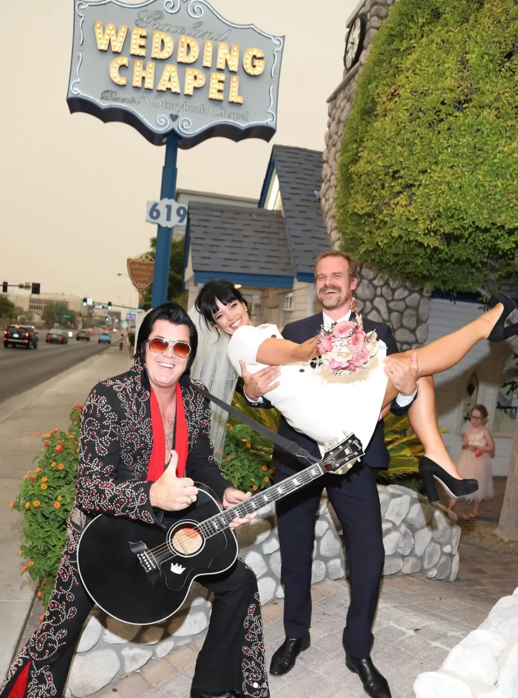 The couple wed in 2020 (Instagram/@davidharbour)