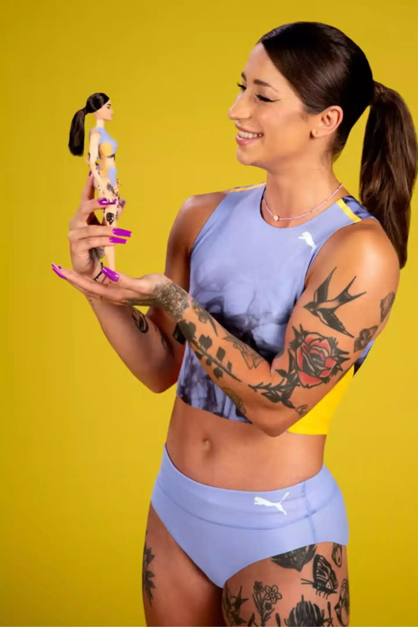 The runner was cast as a Barbie doll earlier this year (Mattel)