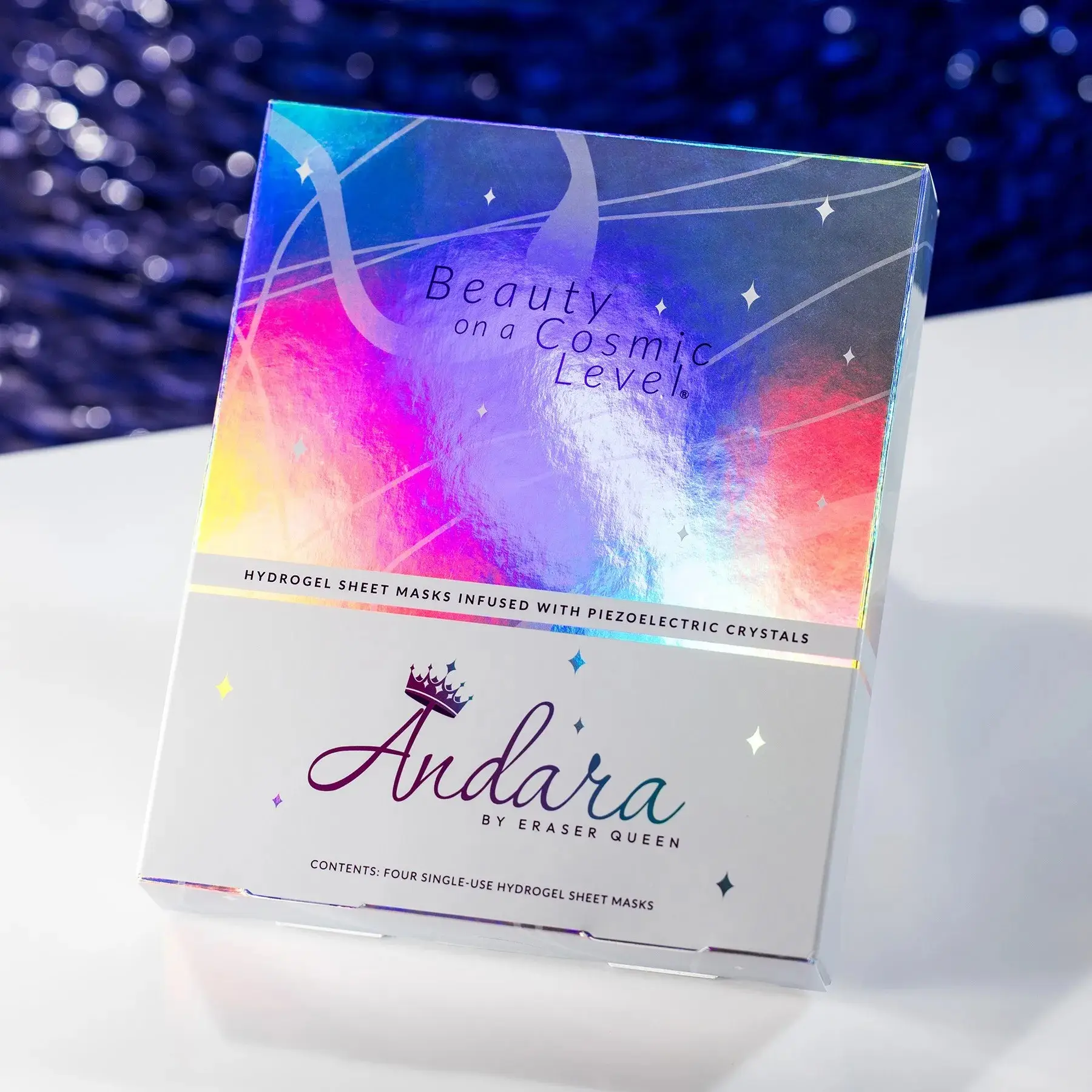 Andara hydrogel sheet masks from Eraser Queen are perfect for a pampering night in (Distinctive Assets)