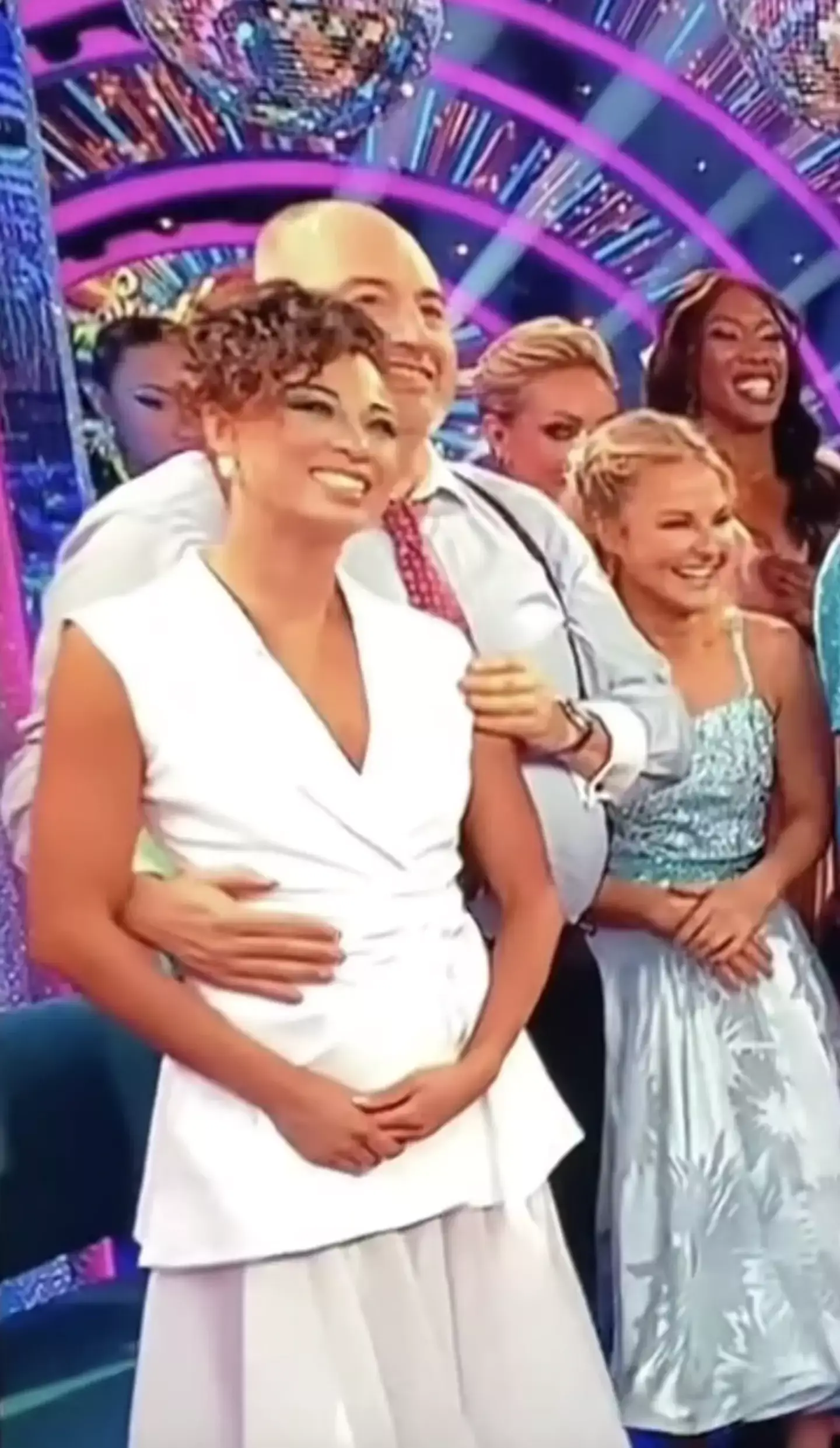 Wynne Evans' hand placement sparked worry from viewers (BBC)