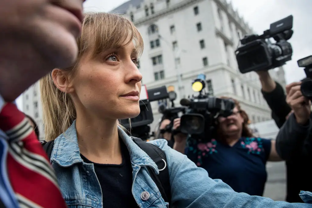 Allison Mack was sentenced to three years in prison in 2021 for her role in the NXIVM cult (Drew Angerer/Getty Images)