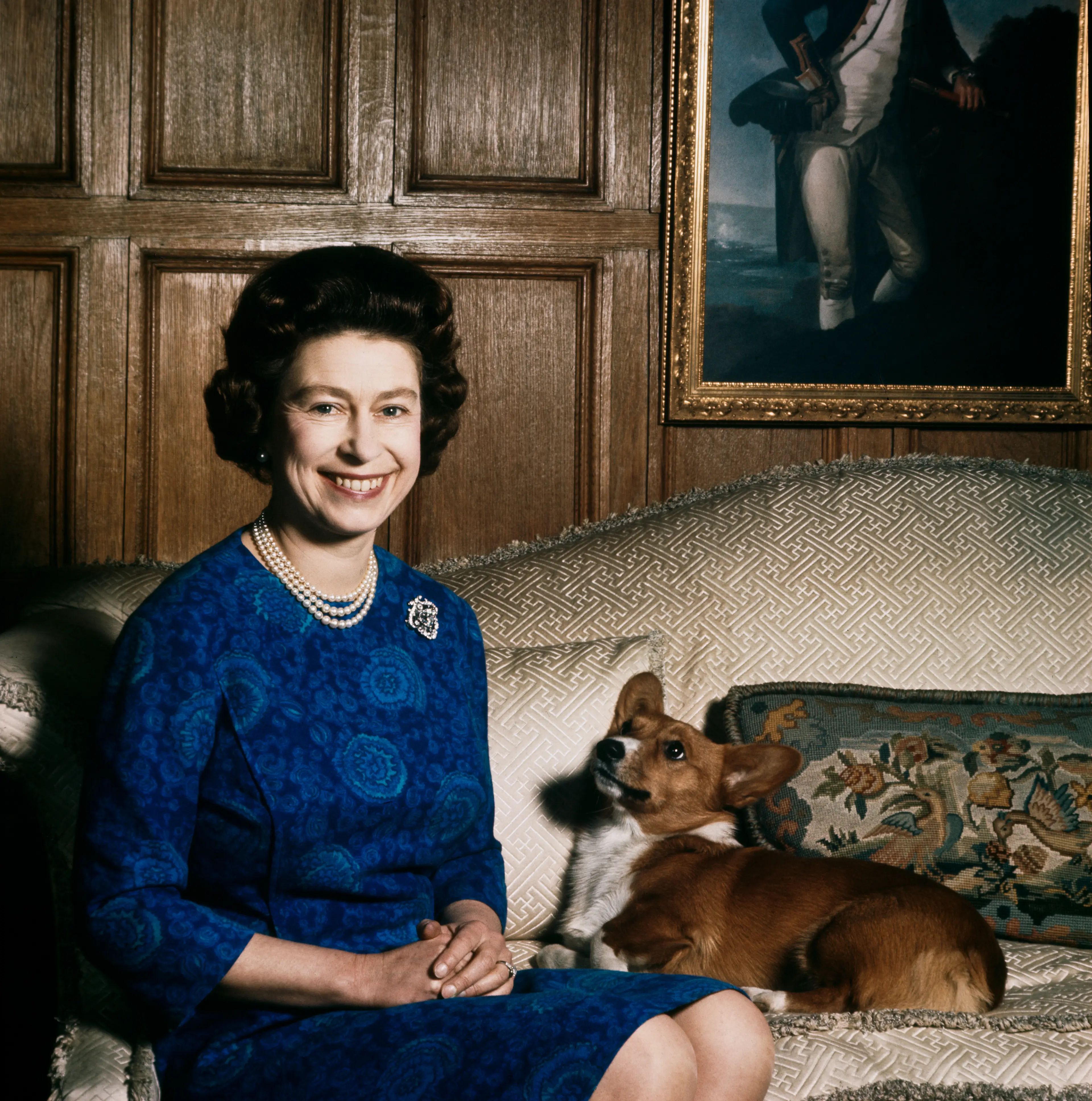 The late Queen was famously fond of corgis (Fox Photos/Hulton Archive/Getty Images)