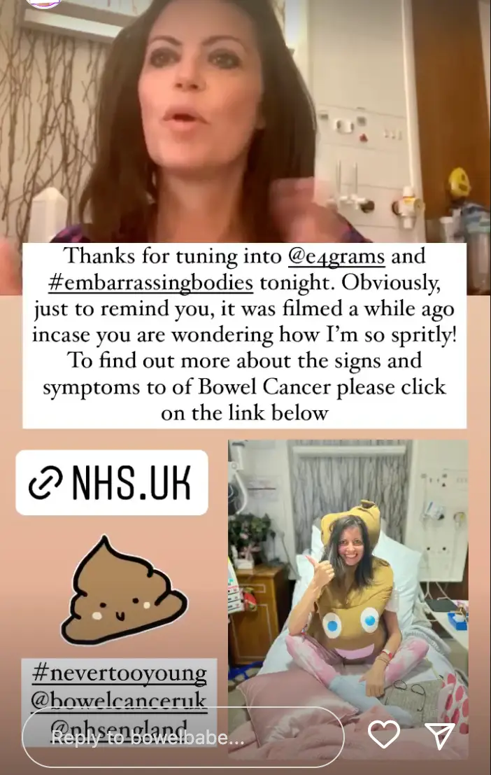 Deborah James reacted to the episode on Instagram.