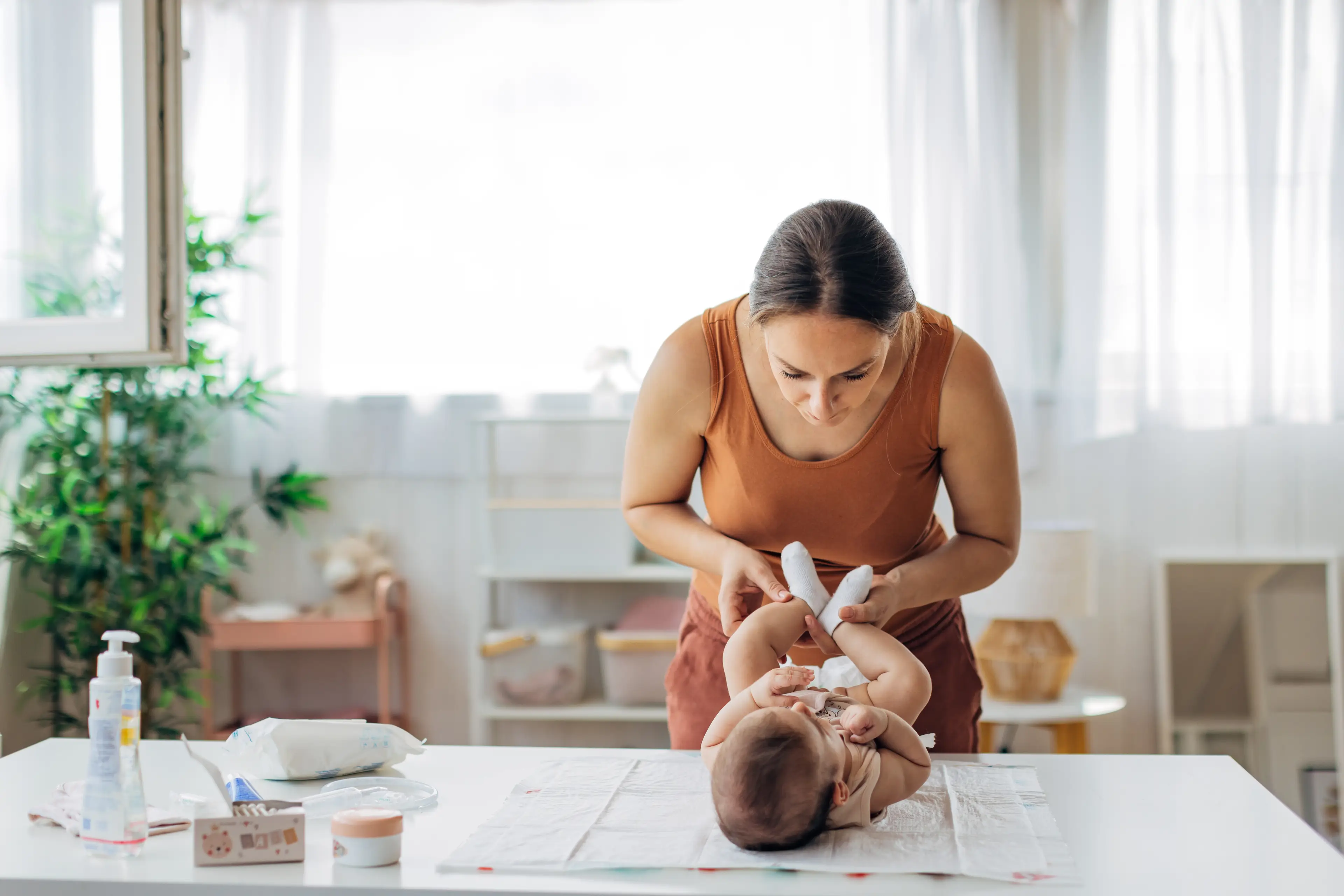 Experts have advised asking your child for consent to change their nappy (Getty Stock Image)
