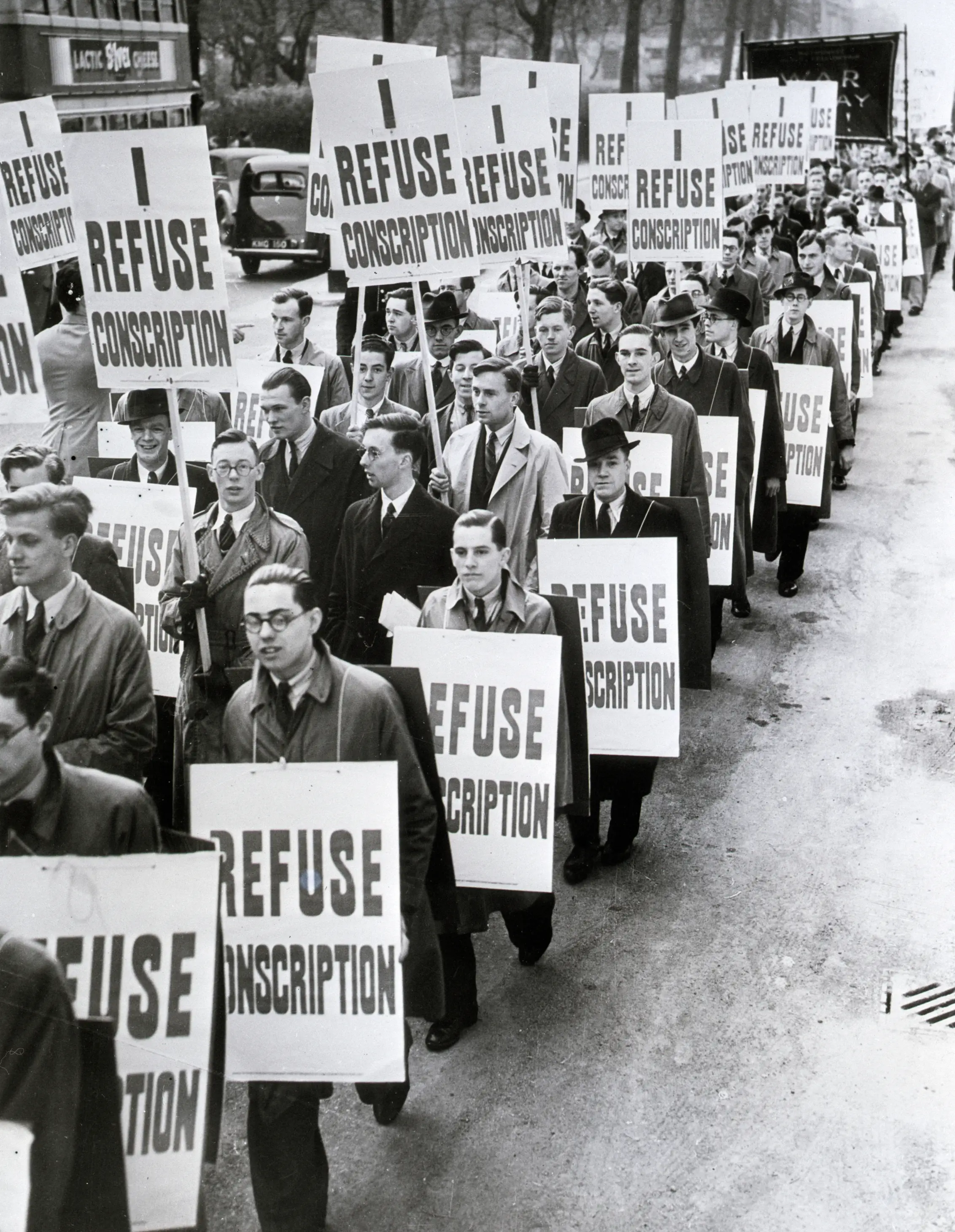 The refusal of conscription was met with severe punishment in WWII (Bettmann / Contributor)