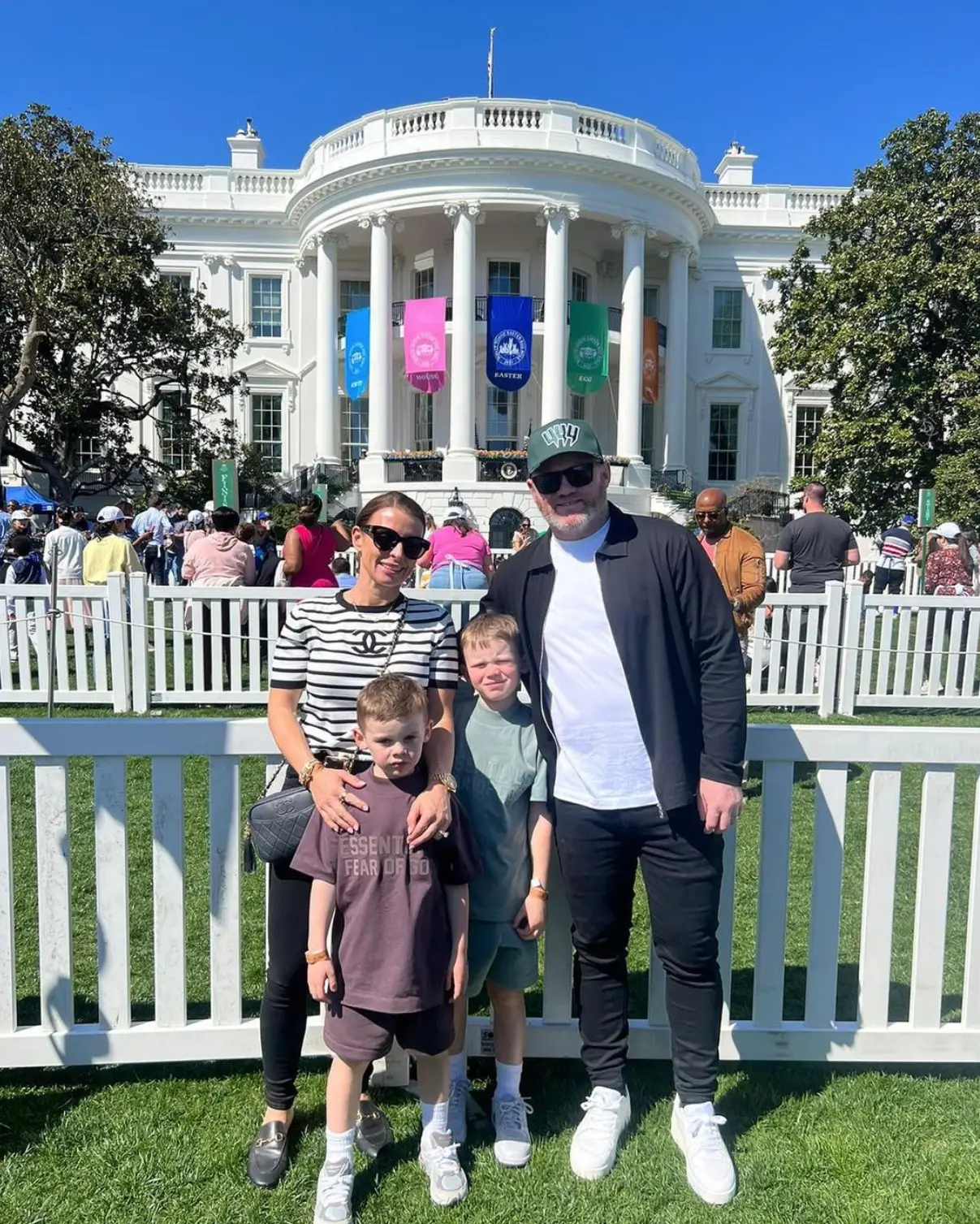 Coleen and Wayne with their two youngest children.
