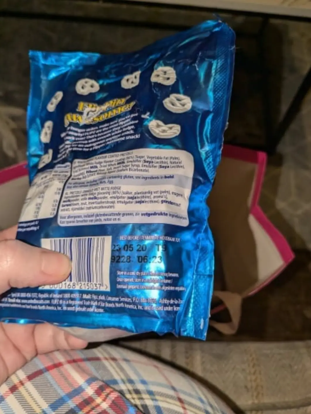 Two of the three bags of chocolate expired in 2020 (Mumsnet)
