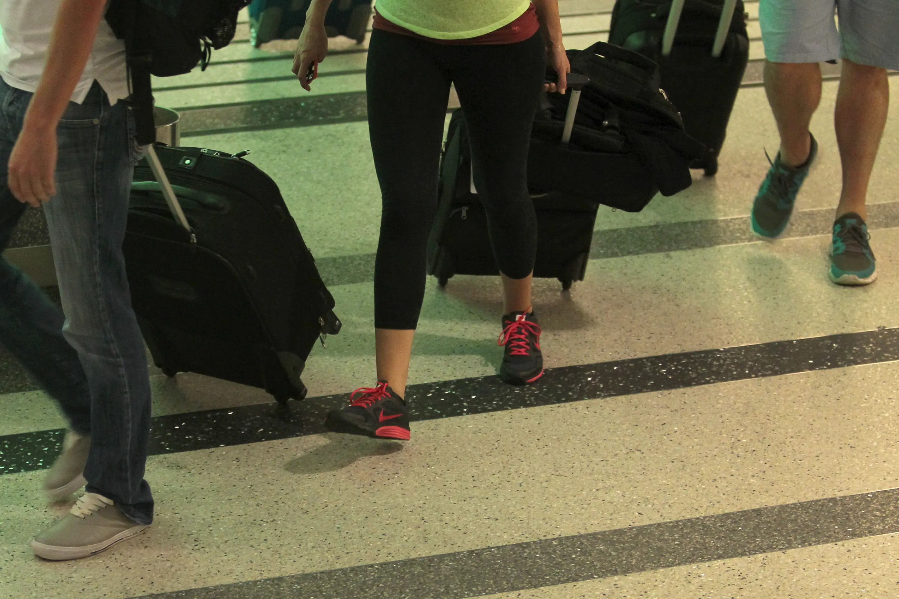 US travellers are now permitted to keep their shoes on (David McNew/Getty Images)