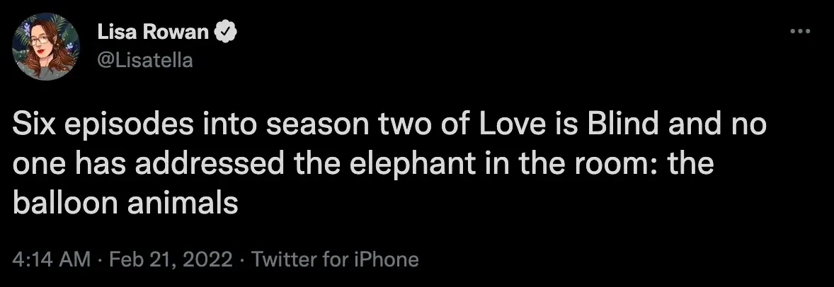 It's certainly the (inflated) elephant in the room (