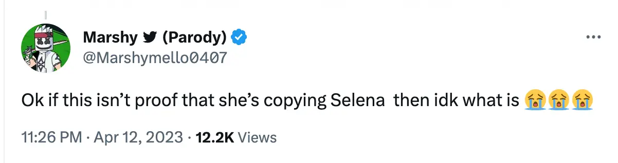 Fans are convinced that Hailey is directly mimicking Selena.