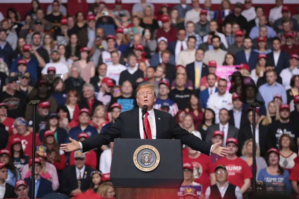 Trump ended his 2019 campaign in Grand Rapids out of superstition (Scott Olson/Getty Images)