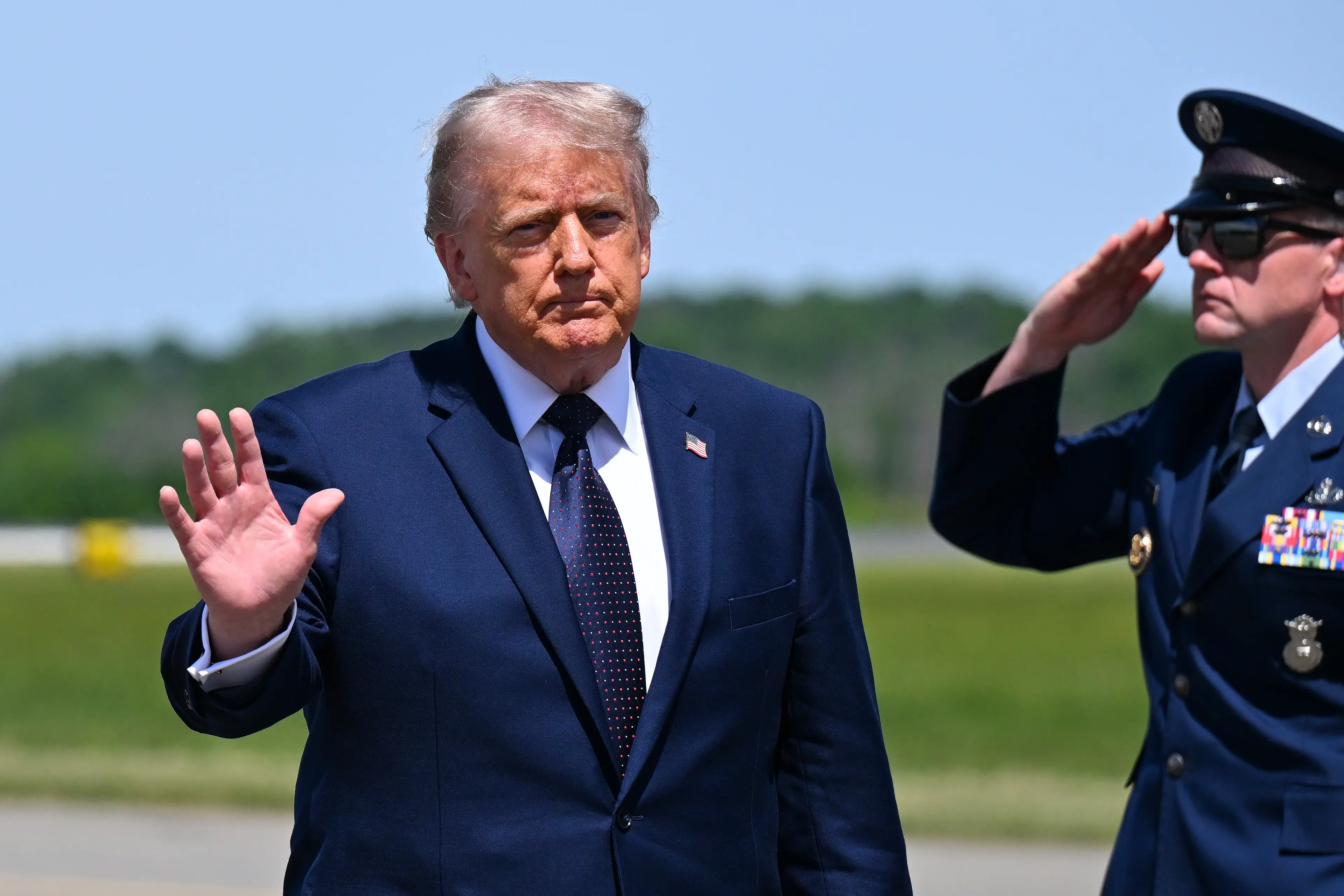 Trump underwent his annual medical on Tuesday (Roberto Schmidt/Getty Images)