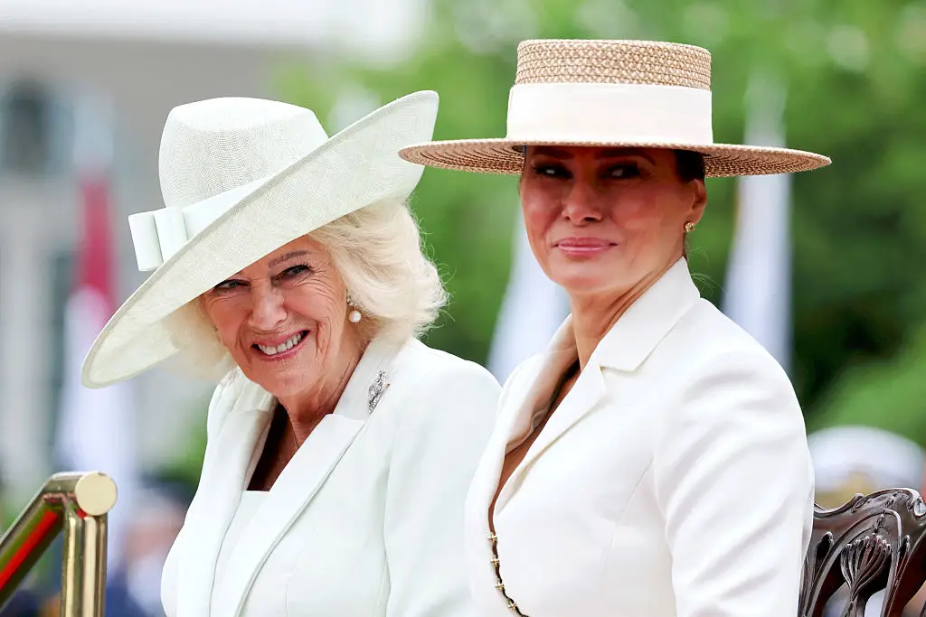 Melania was seemingly left baffled by one phrase Camilla used (CHRIS JACKSON/Getty Images)