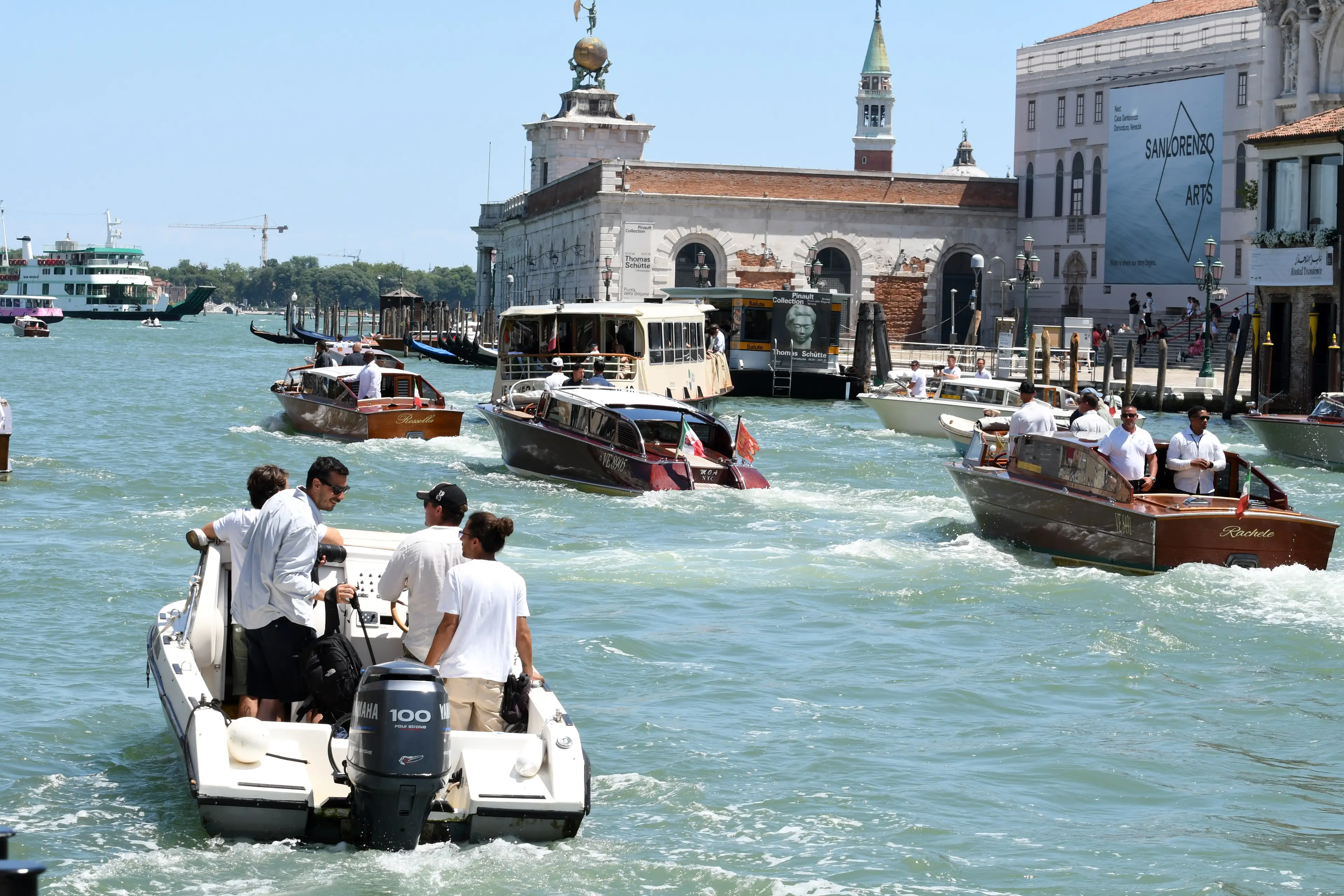 The pair got married on a Venetian island (Luigi Iorio/GC Images)