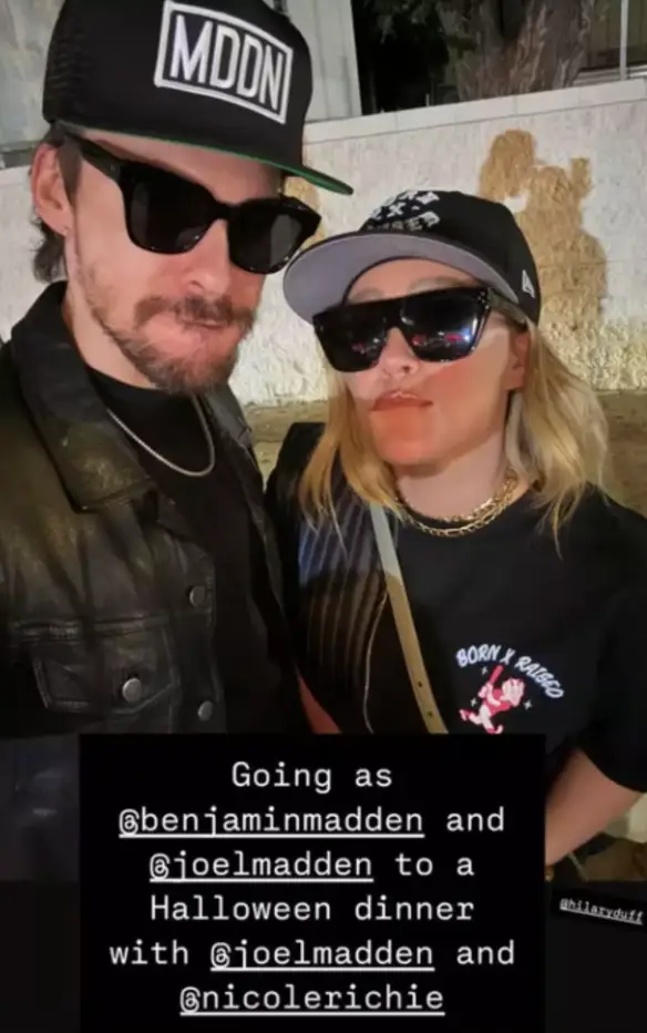 Hilary Duff and Matthew Koma dressed as her ex and his brother for Halloween (Instagram/@matthewkoma)