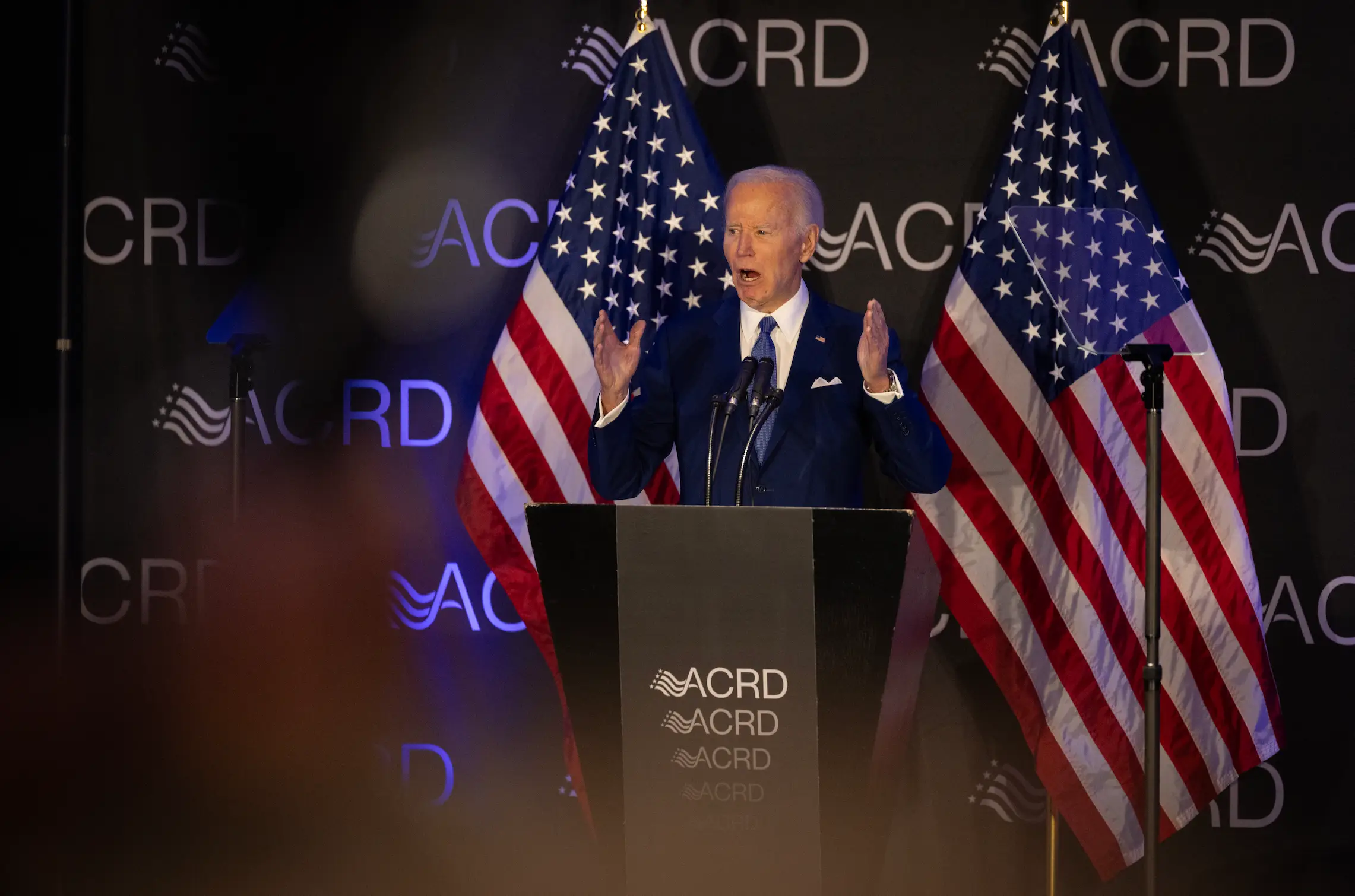 Biden sparked backlash for his speech (Scott Olson/Getty Images)
