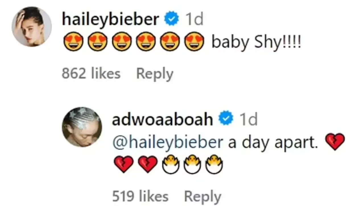 Fans rushed to investigate what day Jack Blues Bieber was born on. (Instagram/@adwoaaboah)