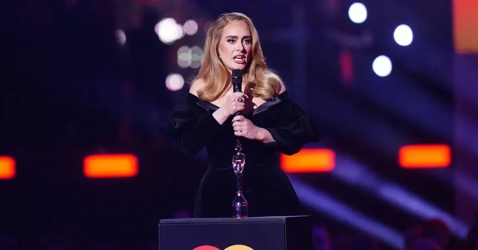 Adele stunned at the BRIT Awards. (