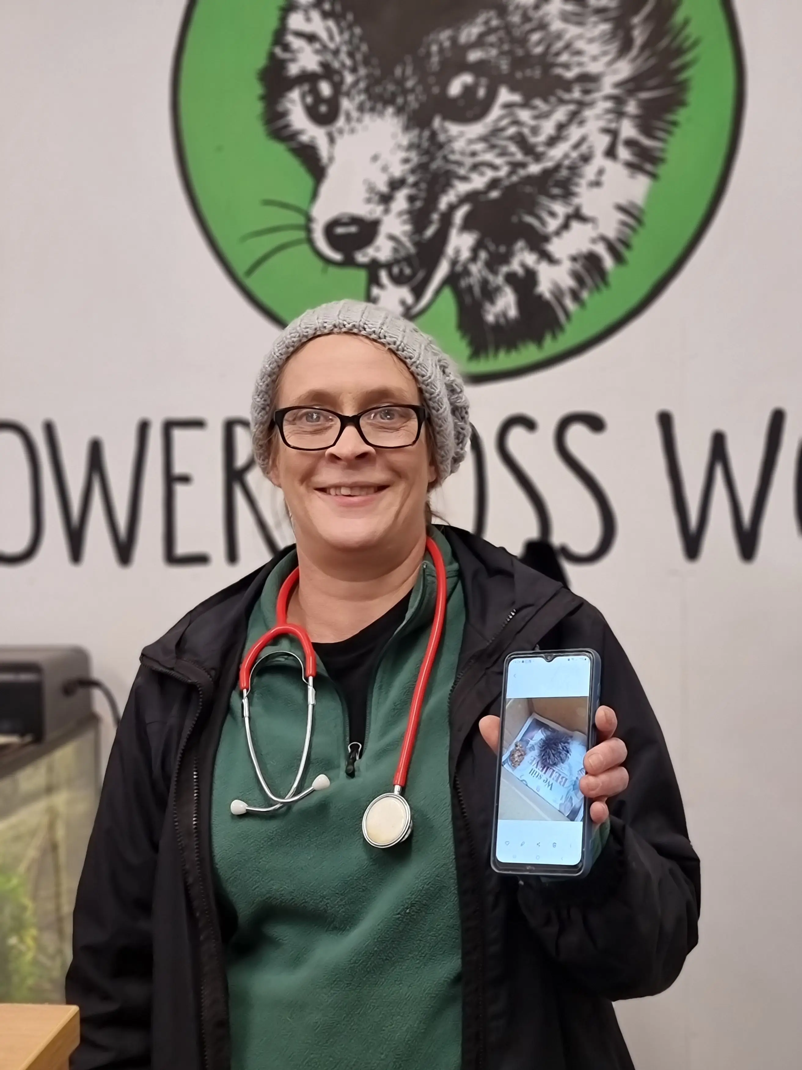 Janet Kotze was initially alarmed when seeing the 'animal'.