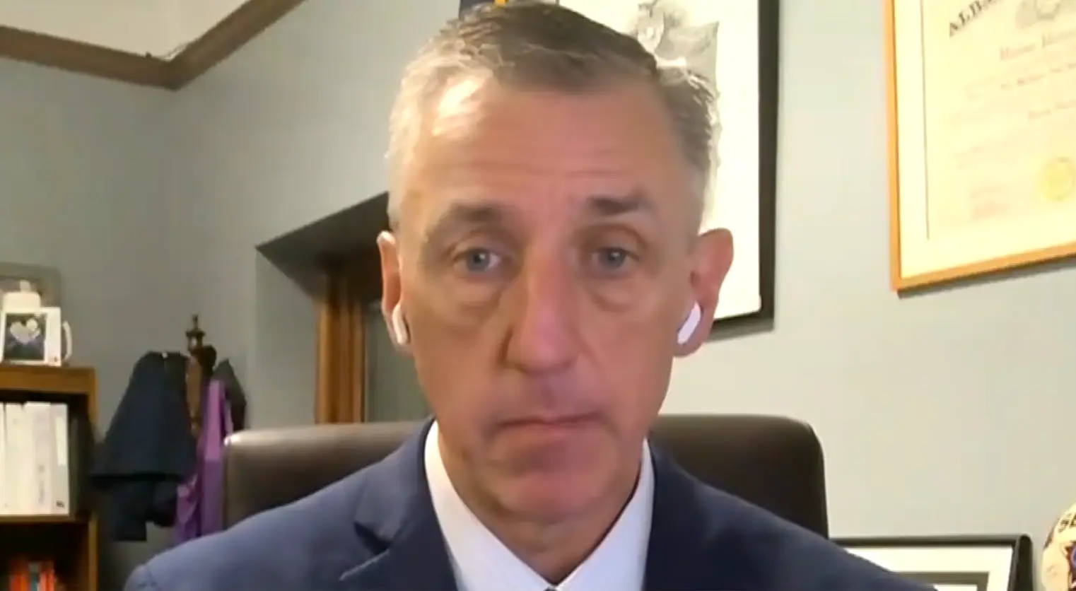 Matthew Van Houten said he had not seen the full interview transcript before deciding not to press charges (CBS)