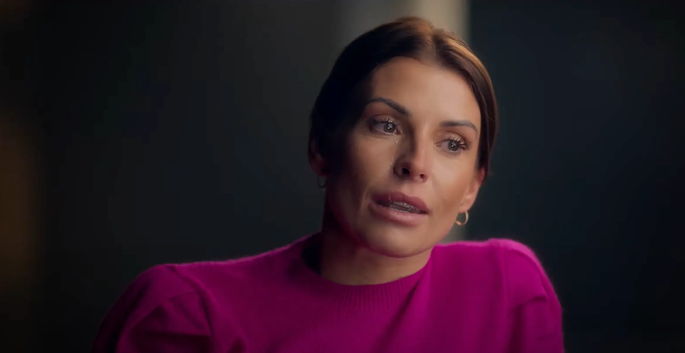 Coleen Rooney breaks down in tears in the documentary.