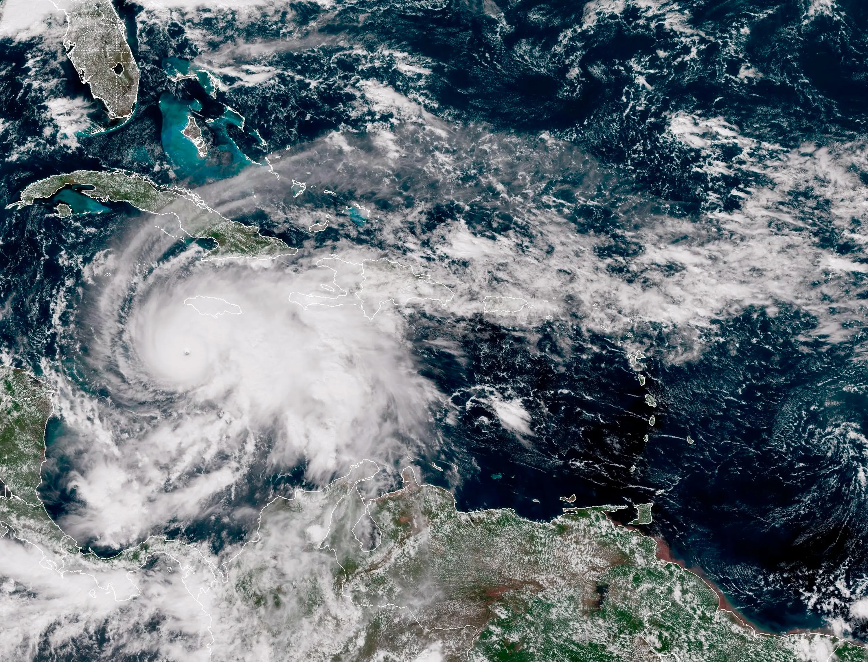 Jamaica will bear the brunt of the storm (NOAA via Getty Images)