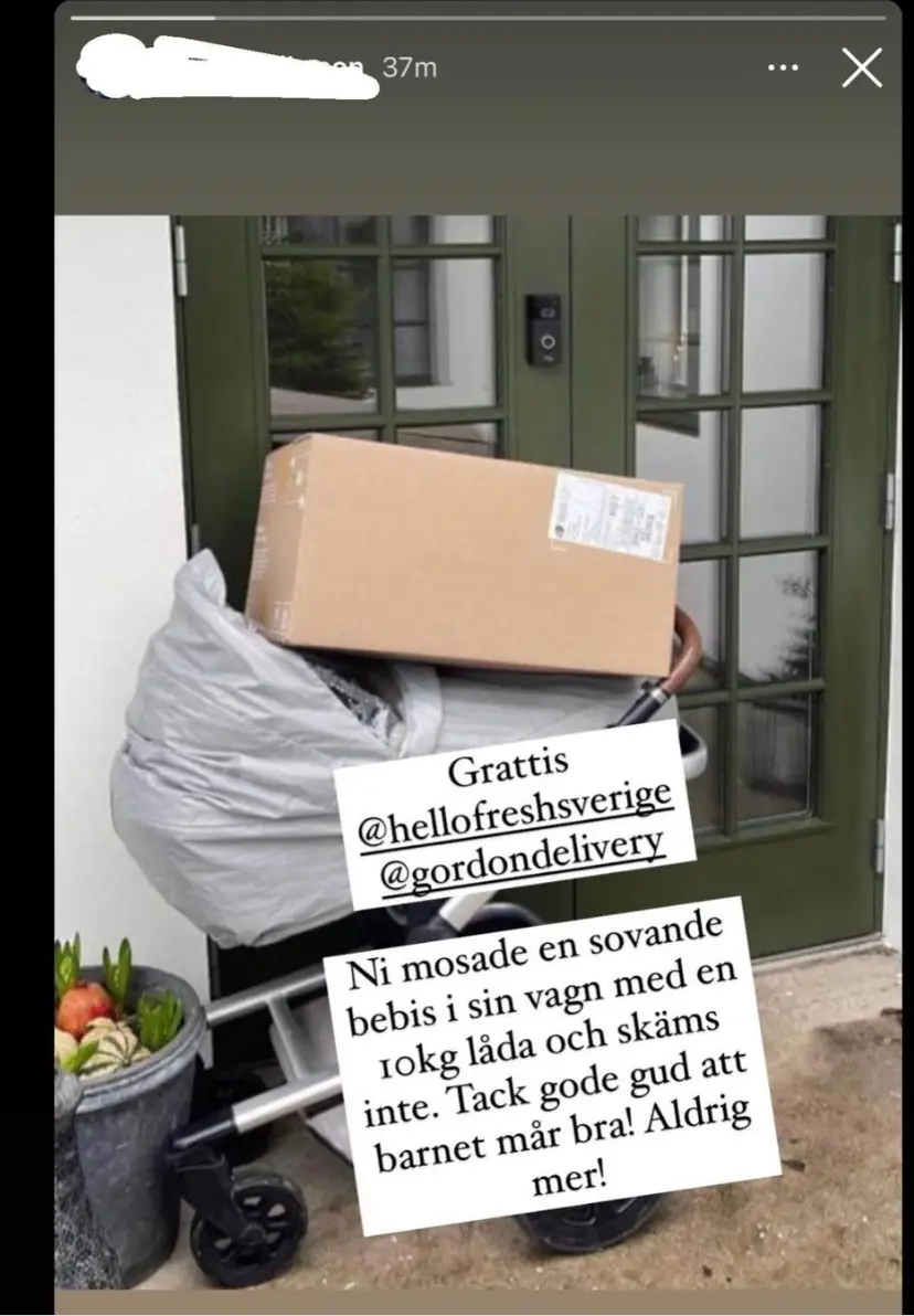 The unnamed mum shared a photo of what happened online.