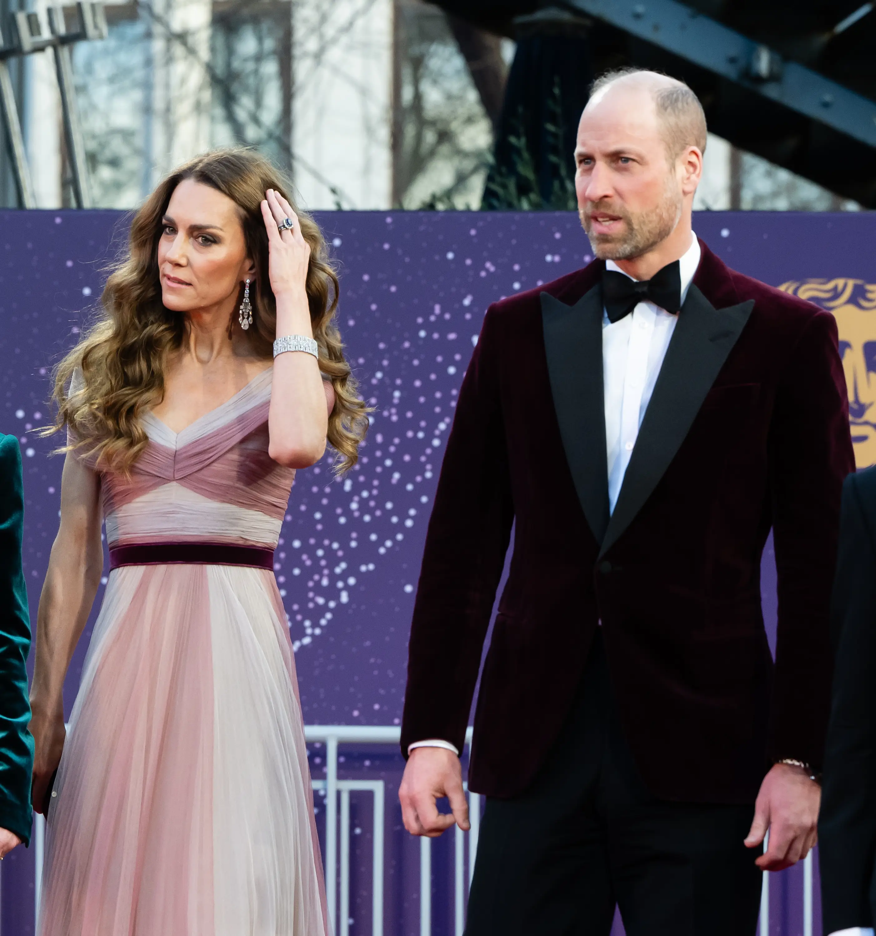 The royal pair walked the red carpet together before watching the star-studded ceremony (Samir Hussein/WireImage/Getty Images)