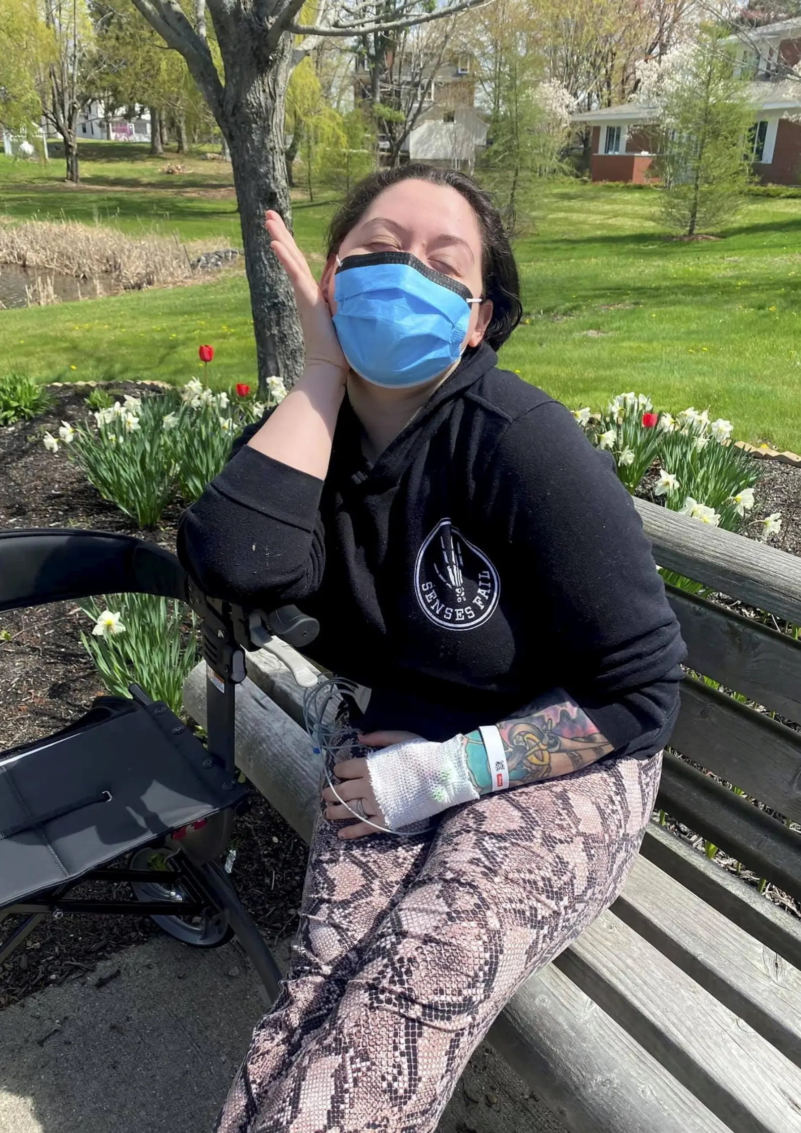 Lyndsi is now on medication, but she still faints up to three times per day.