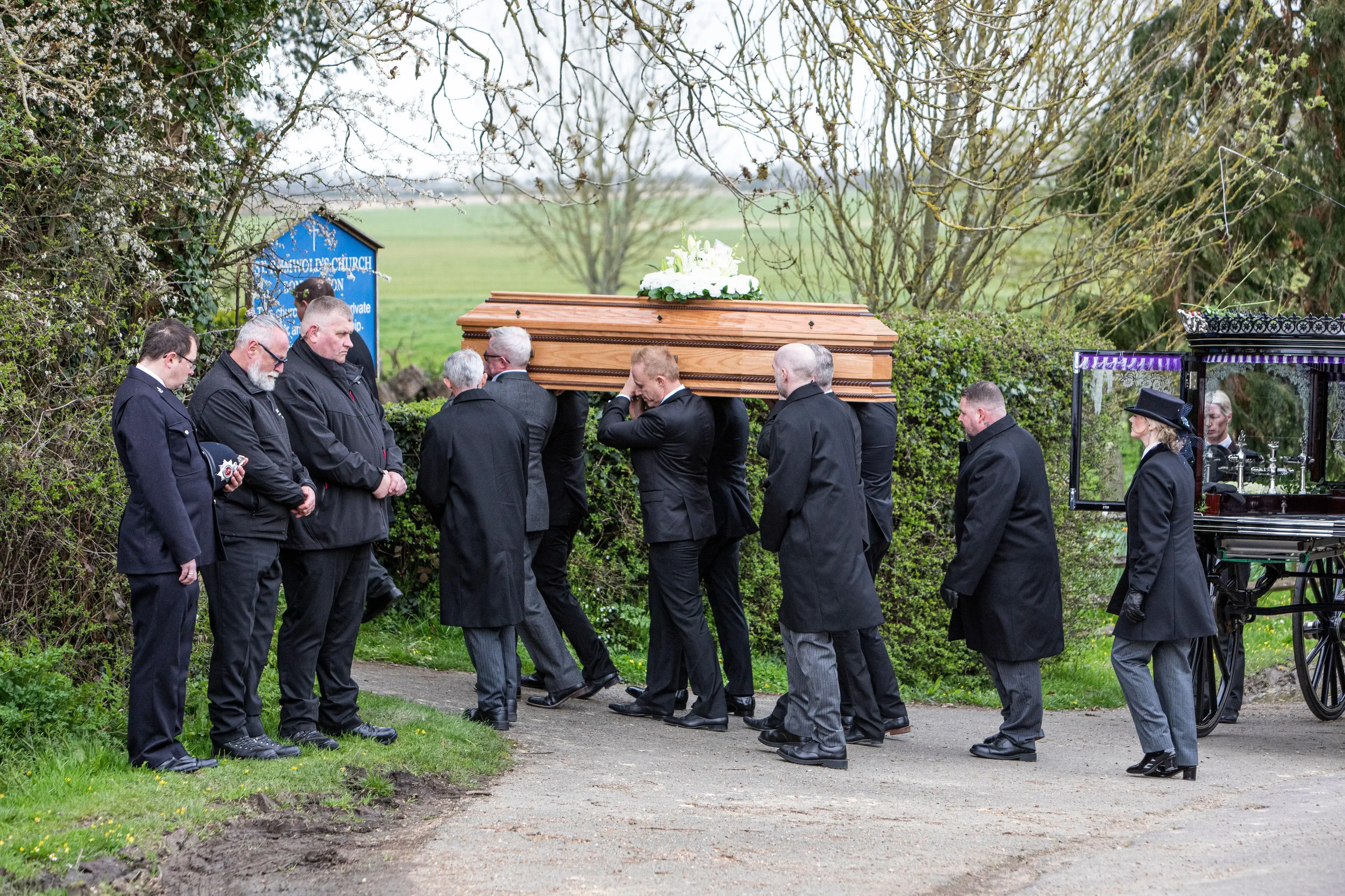 His funeral was a private ceremony held at St Rumwold’s Church, Bonnington in Kent