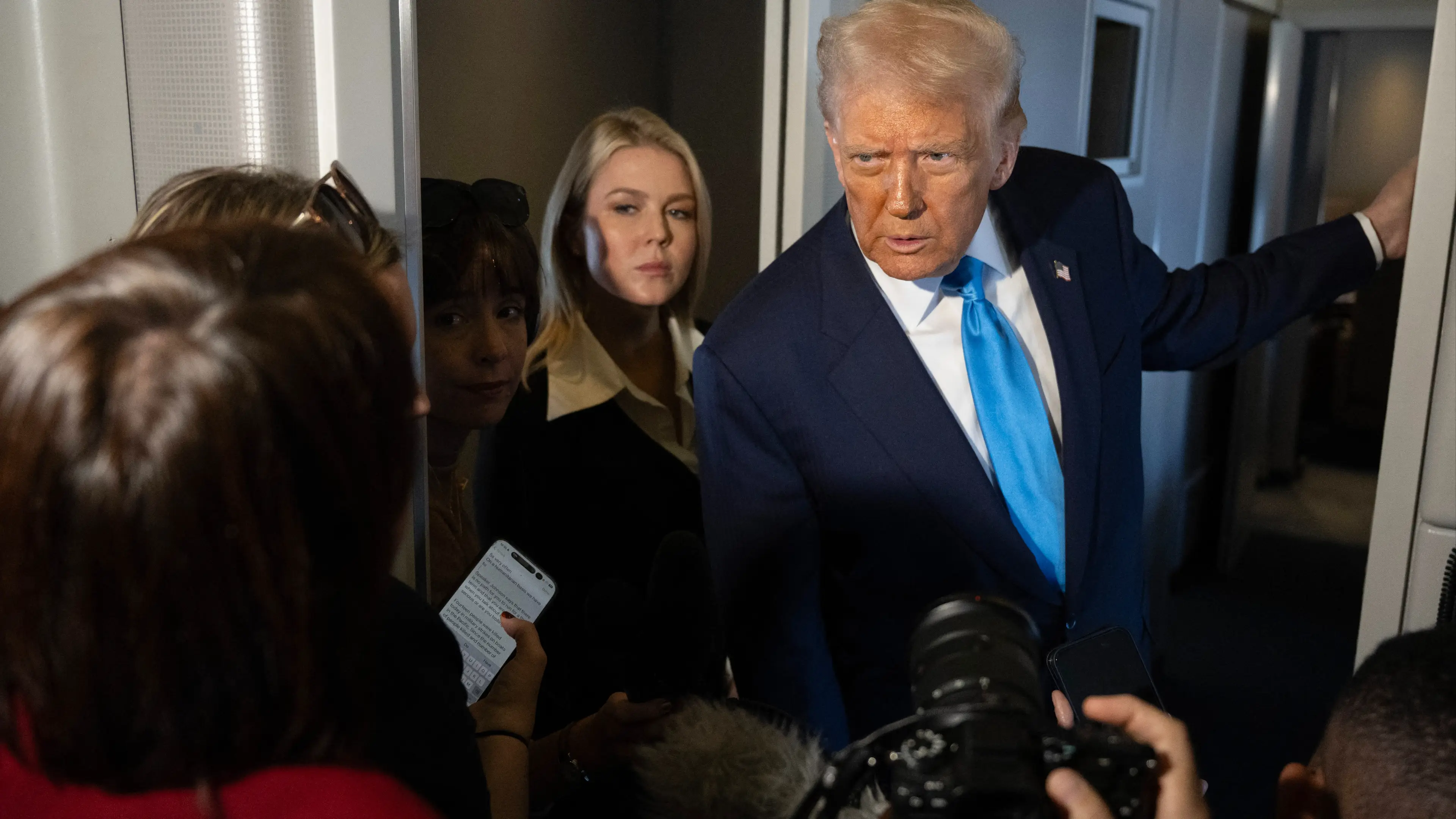 Woman linked to Trump’s press secretary arrested by ICE in raid