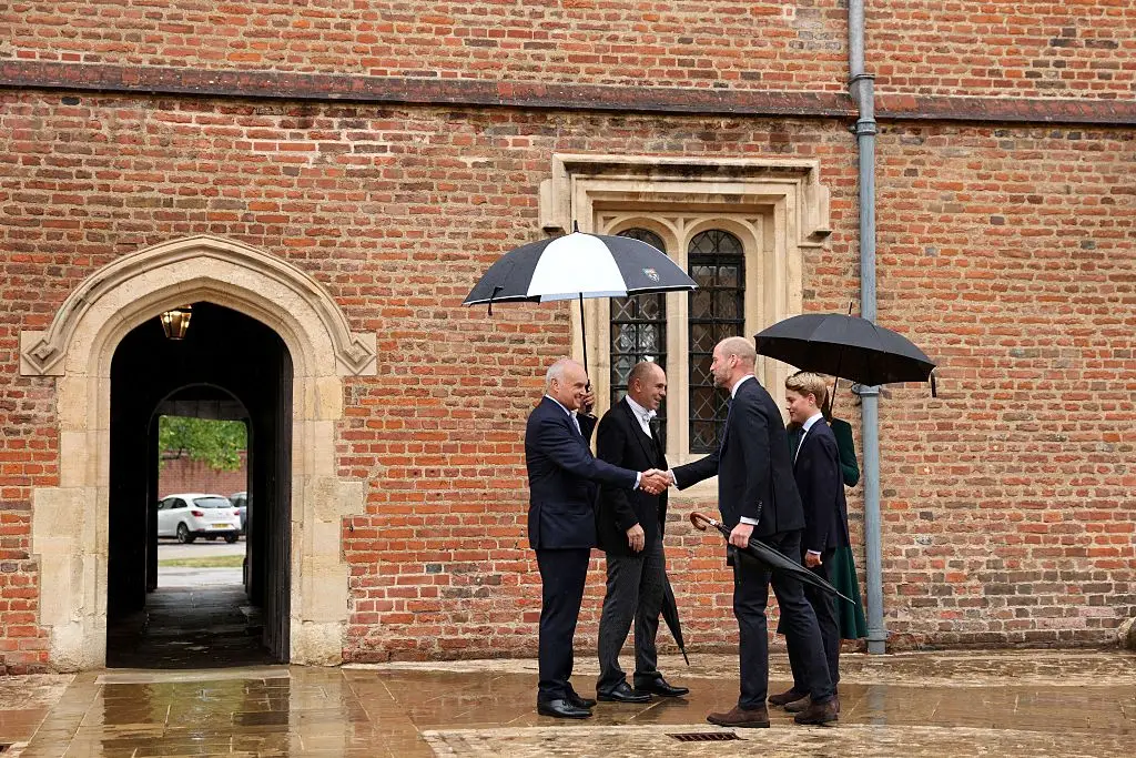 The teen met with the school's headteacher, who wished him luck (	ADRIAN DENNIS/Getty Images)