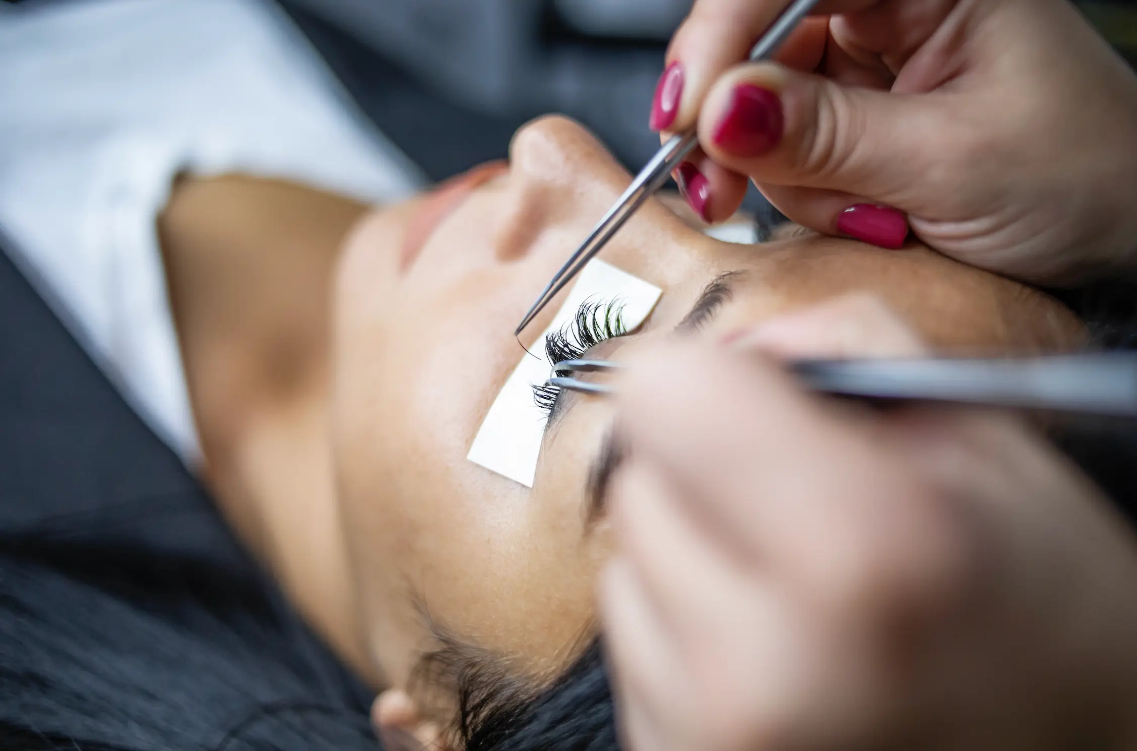 Chloe's eyelash technician initially noticed the spot on her lash line. (Milan Markovich/Getty)