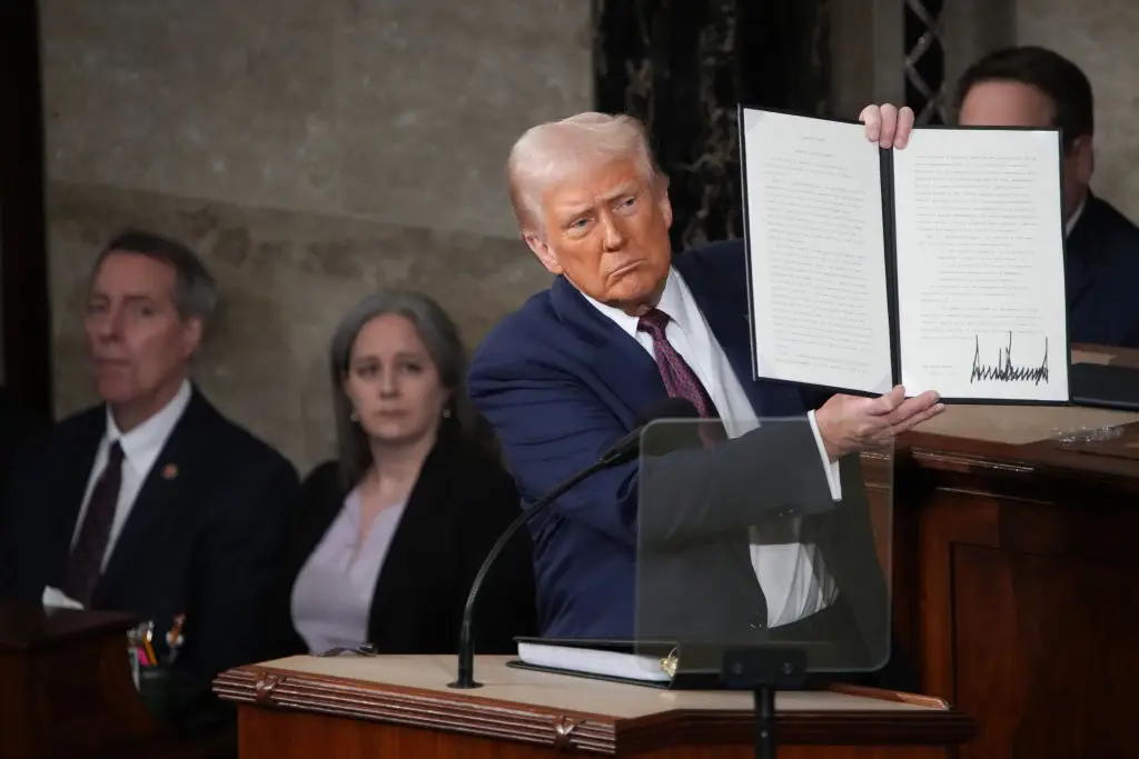 Trump outlined a list of what he deems to be an 'appalling waste' of financial resources (Andrew Harnik / Staff / Getty Images)