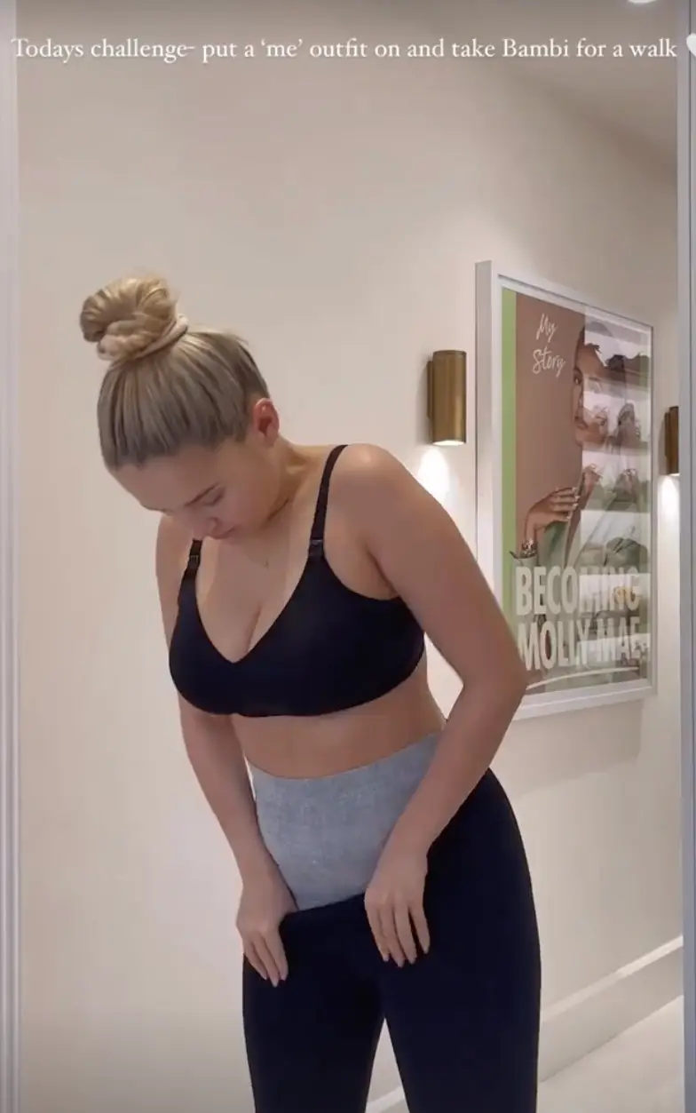 Molly-Mae showed off her post baby body to fans today.