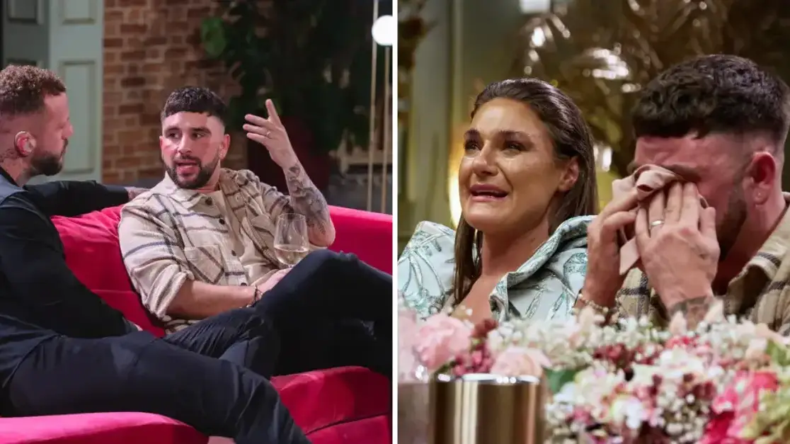MAFS UK viewers divided as Kieran kisses another husband during dramatic dinner party