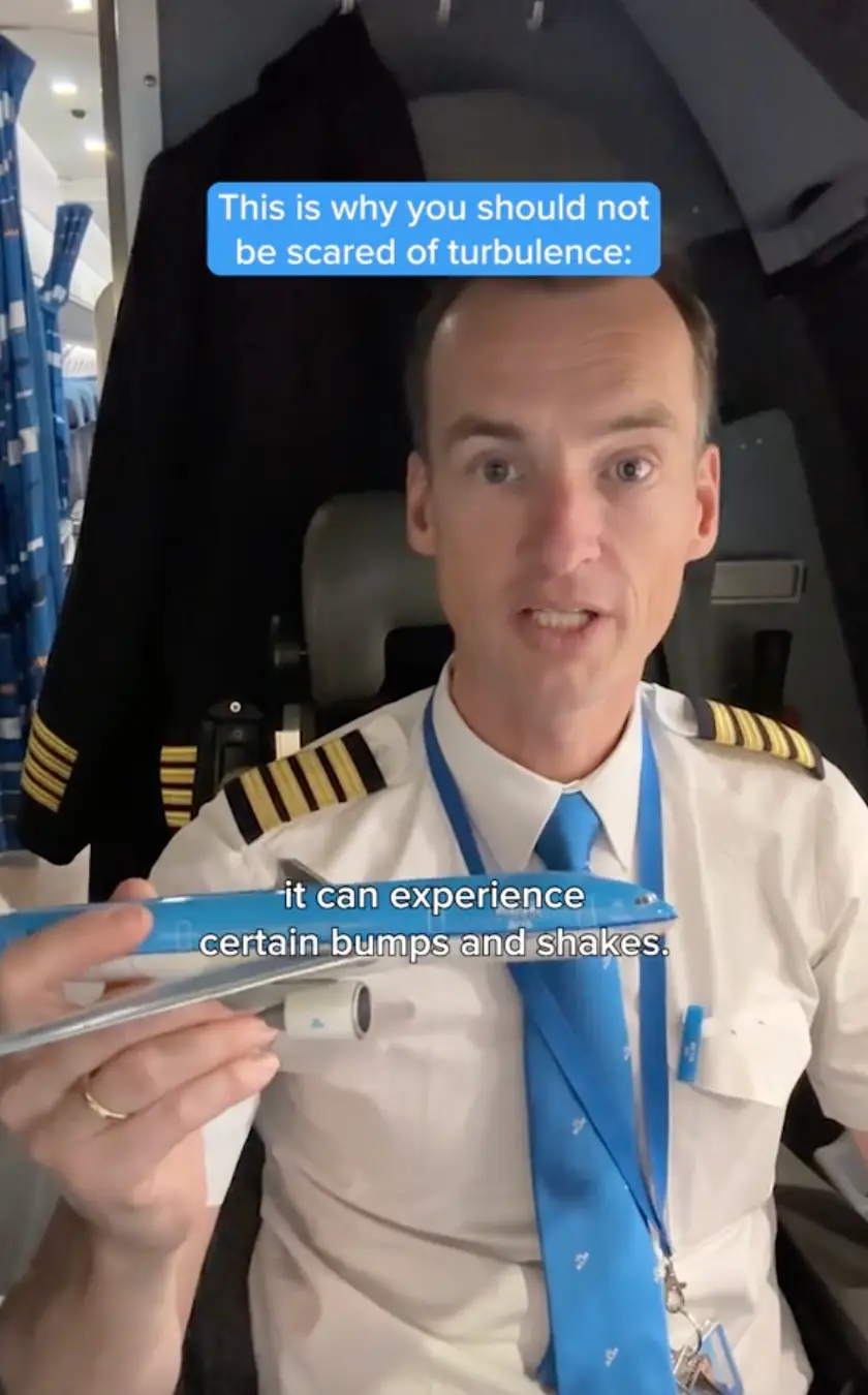The pilot said you shouldn't be 'scared' of turbulence (