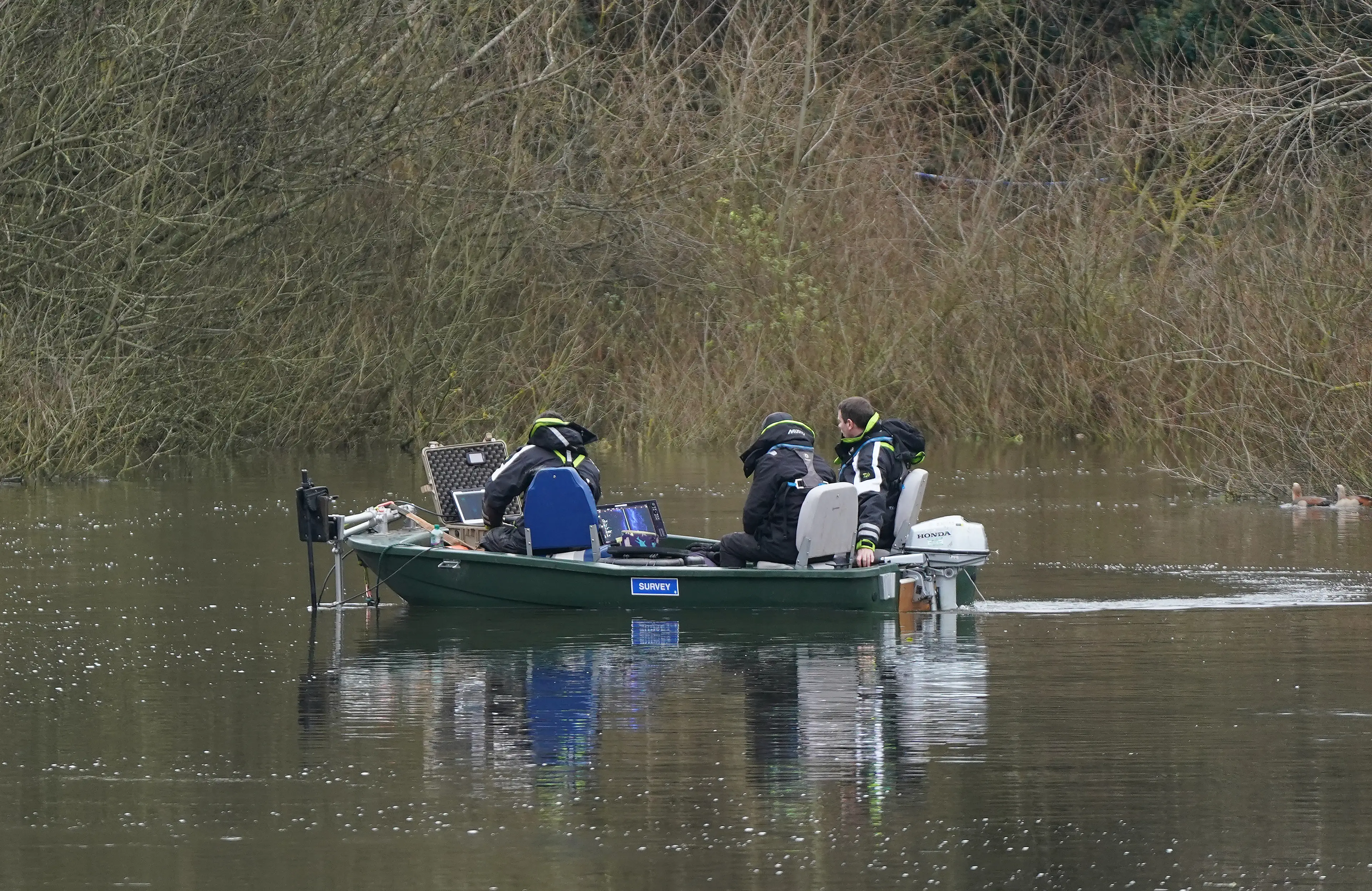 Specialist dive teams have been searching the River Wensum in Wensum Park.