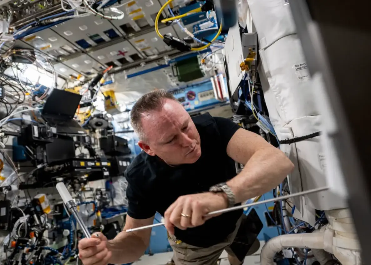 Butch Wilmore inside the International Space Station (Instagram/@iss)