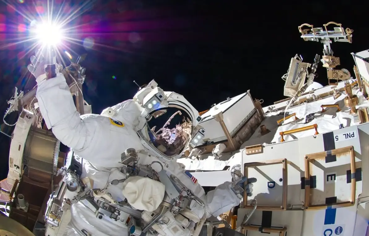 Sunita Williams during an extravehicular activity (NASA)