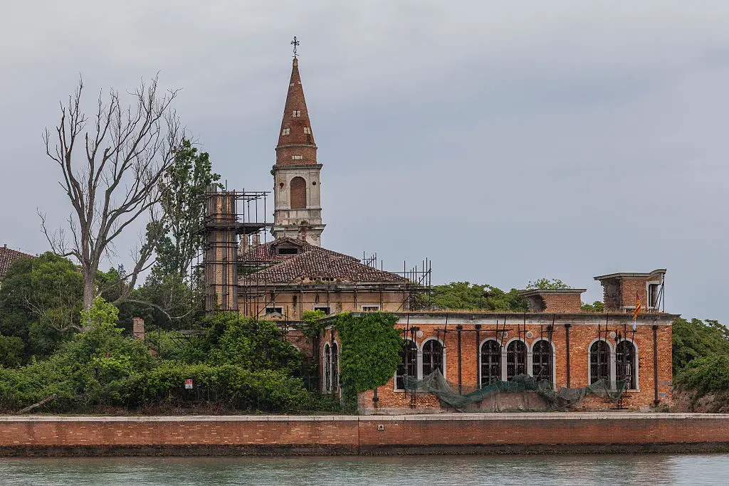 Poveglia island is located between Venice and Lido in the Venetian Lagoon, northern Italy (Marco Di Lauro/Getty Images)