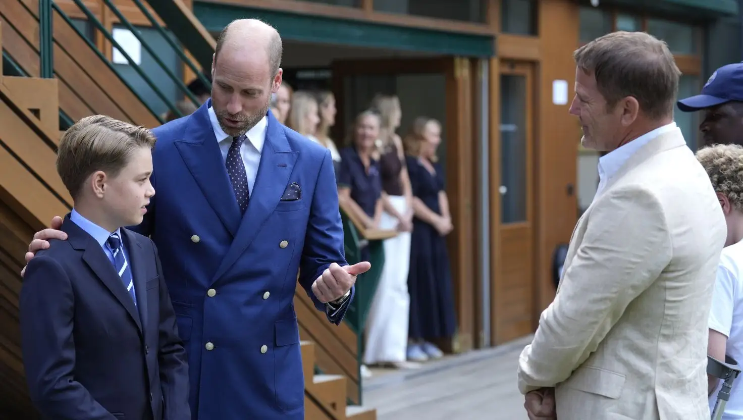Prince George was asked how good he was at tennis at the Wimbledon Championships (Andrew Matthews - WPA Pool/Getty Images)