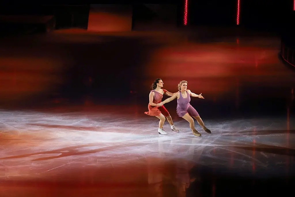 The duo were inspired by olympic medalists Madison Hubbell and Gabriella Papadakis (ARND WIEGMANN/Getty Images)