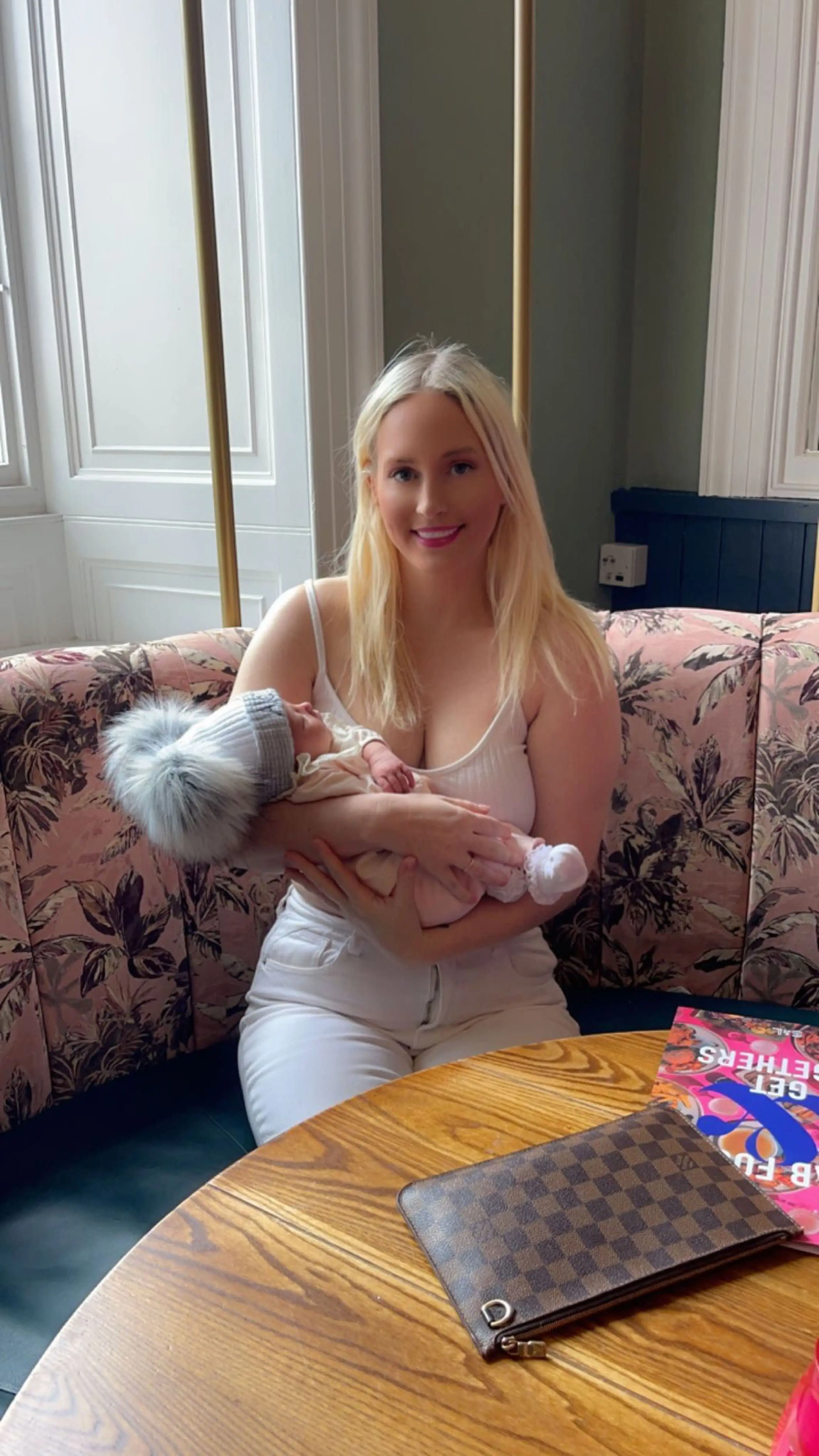 OnlyFans model Rachel McIntyre has become a grandmother at 34.