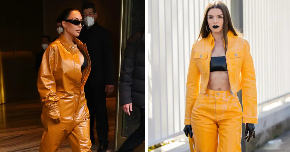 Julia and Kim are dressed very similarly (
