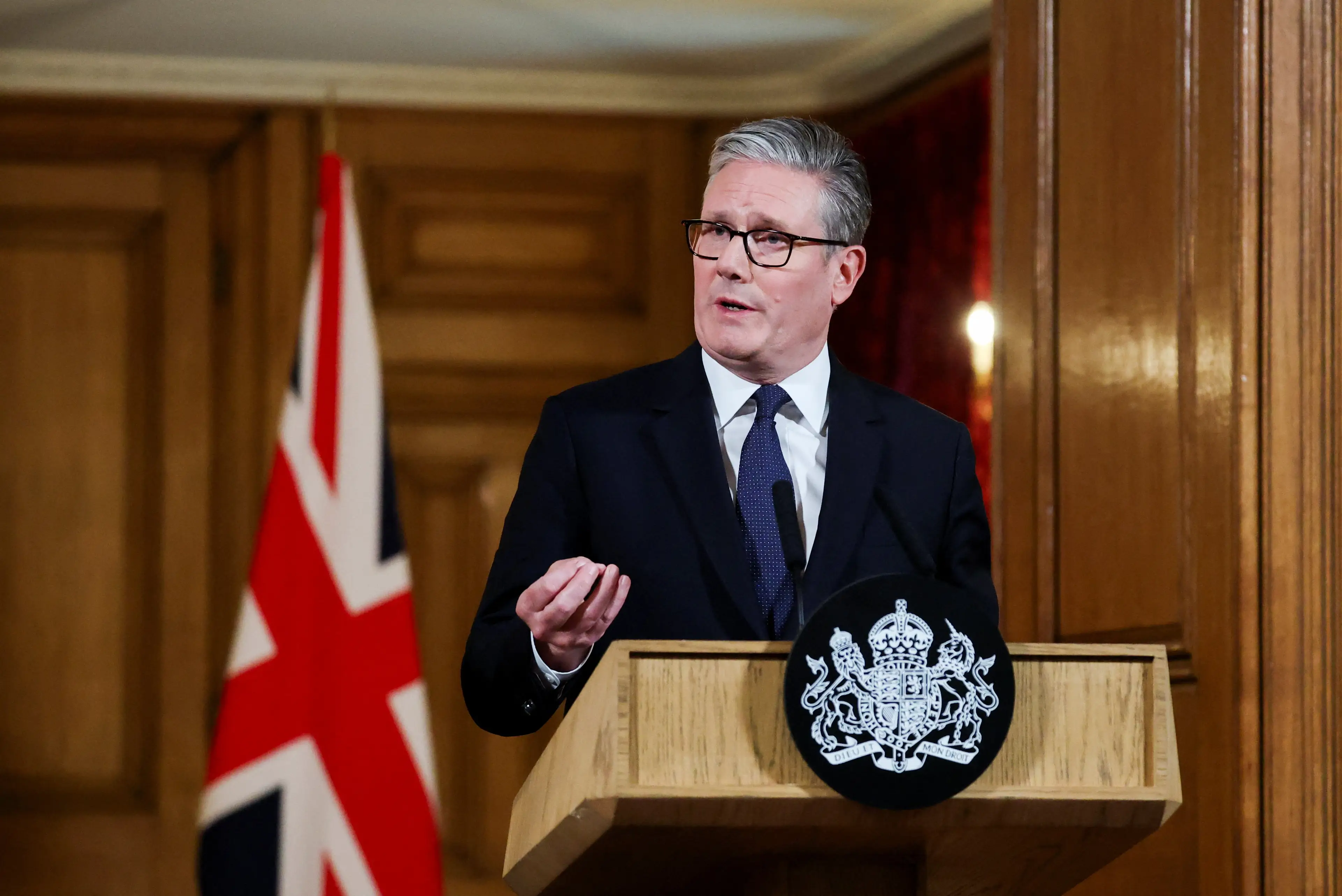 Starmer also delivered a press conference on the matter (Justin Tallis - WPA Pool/Getty Images)