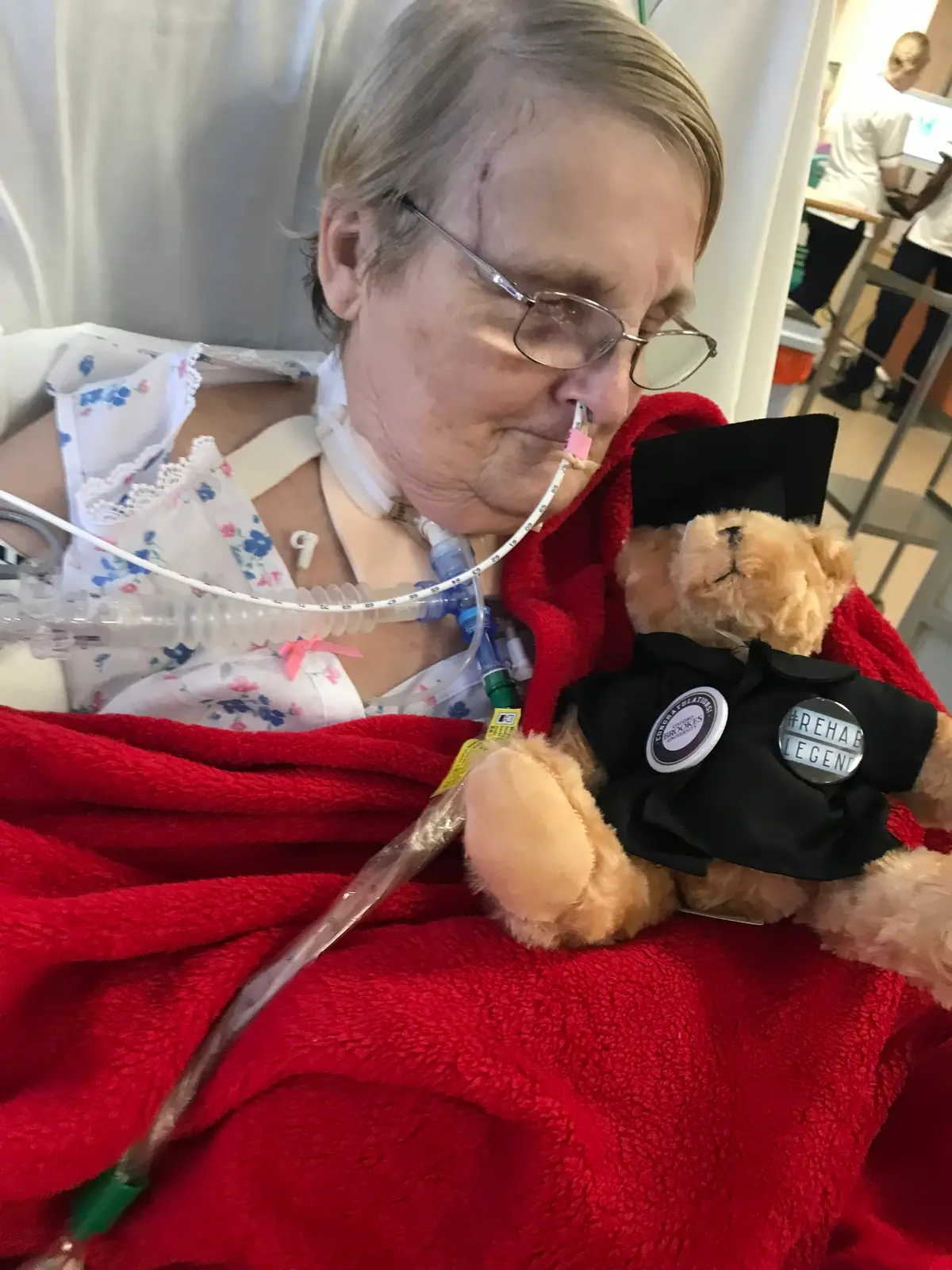 Carole Attle was left with horrific injuries after being knocked down by a bus last year.