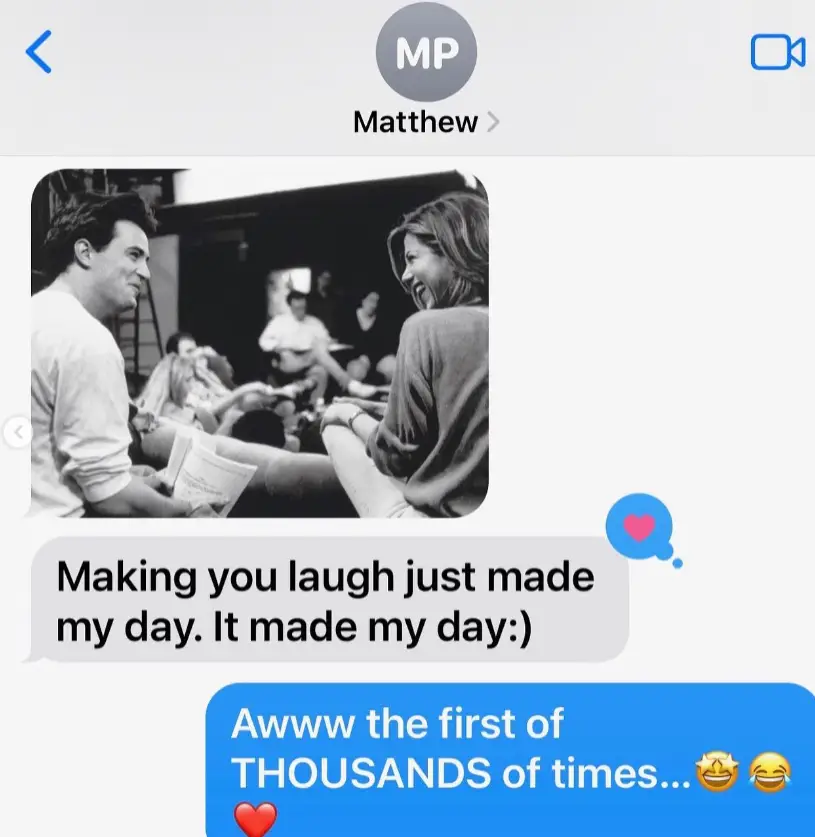 The pair kept in contact through texts for the last 20 years. Instagram/ @jenniferaniston