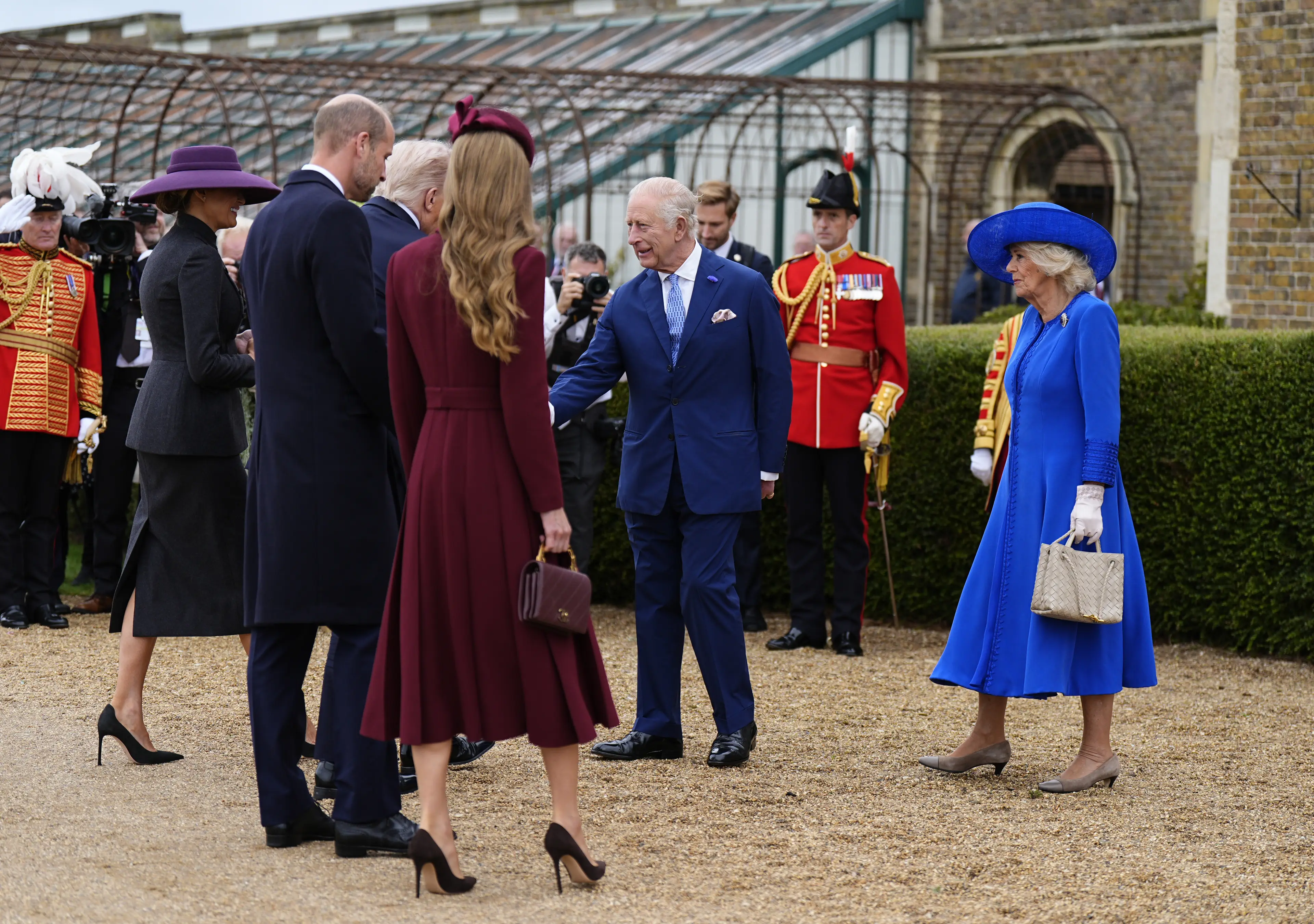 Melania failed to curtsy when greeting The King (Aaron Chown - WPA Pool/Getty Images)